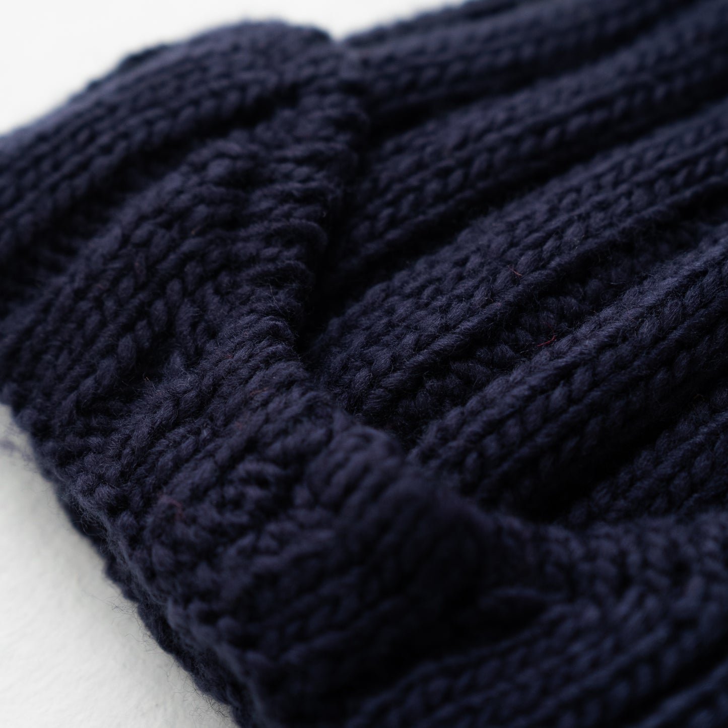 ぼん天ニットキャップ NAVY