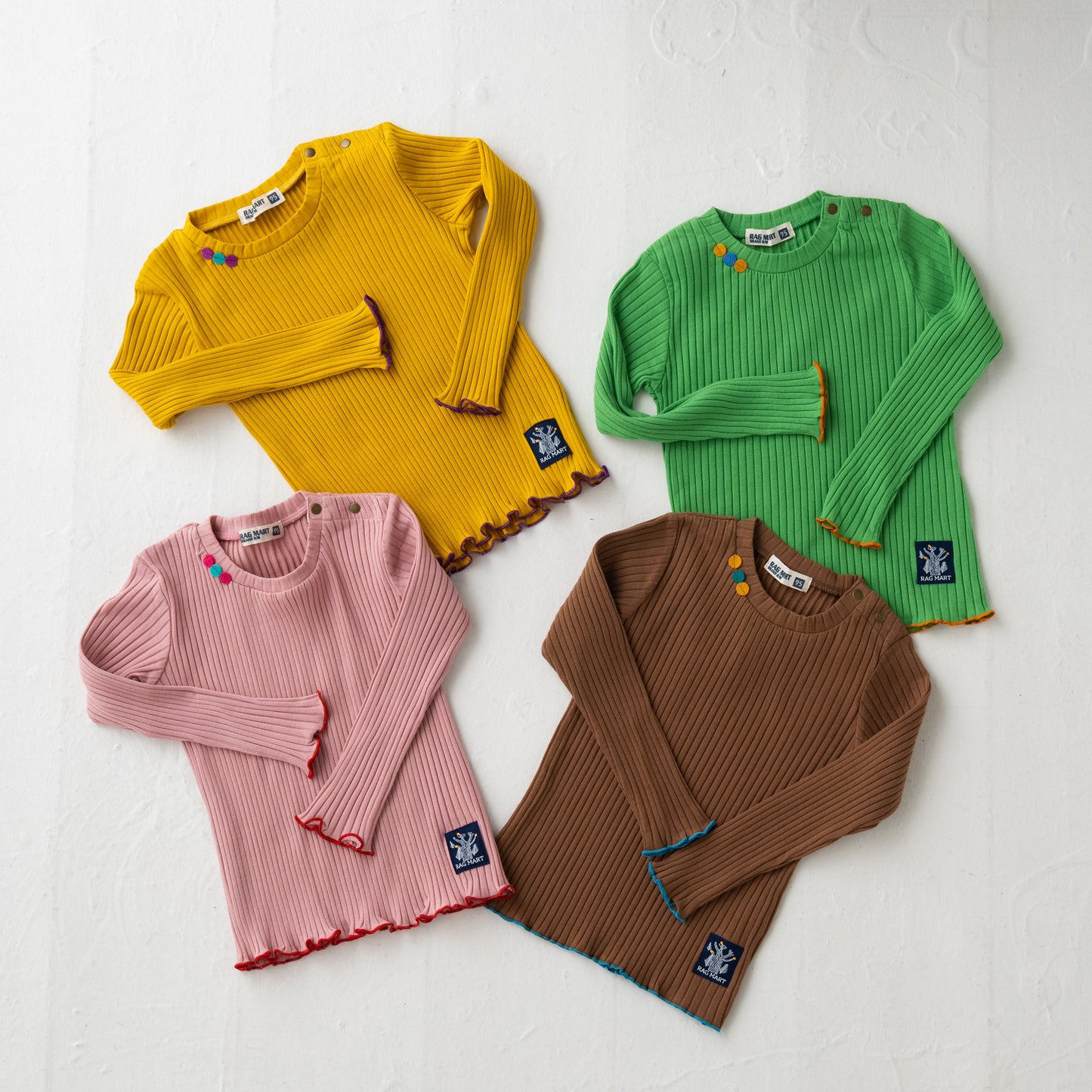 ワイドテレコTシャツ BROWN