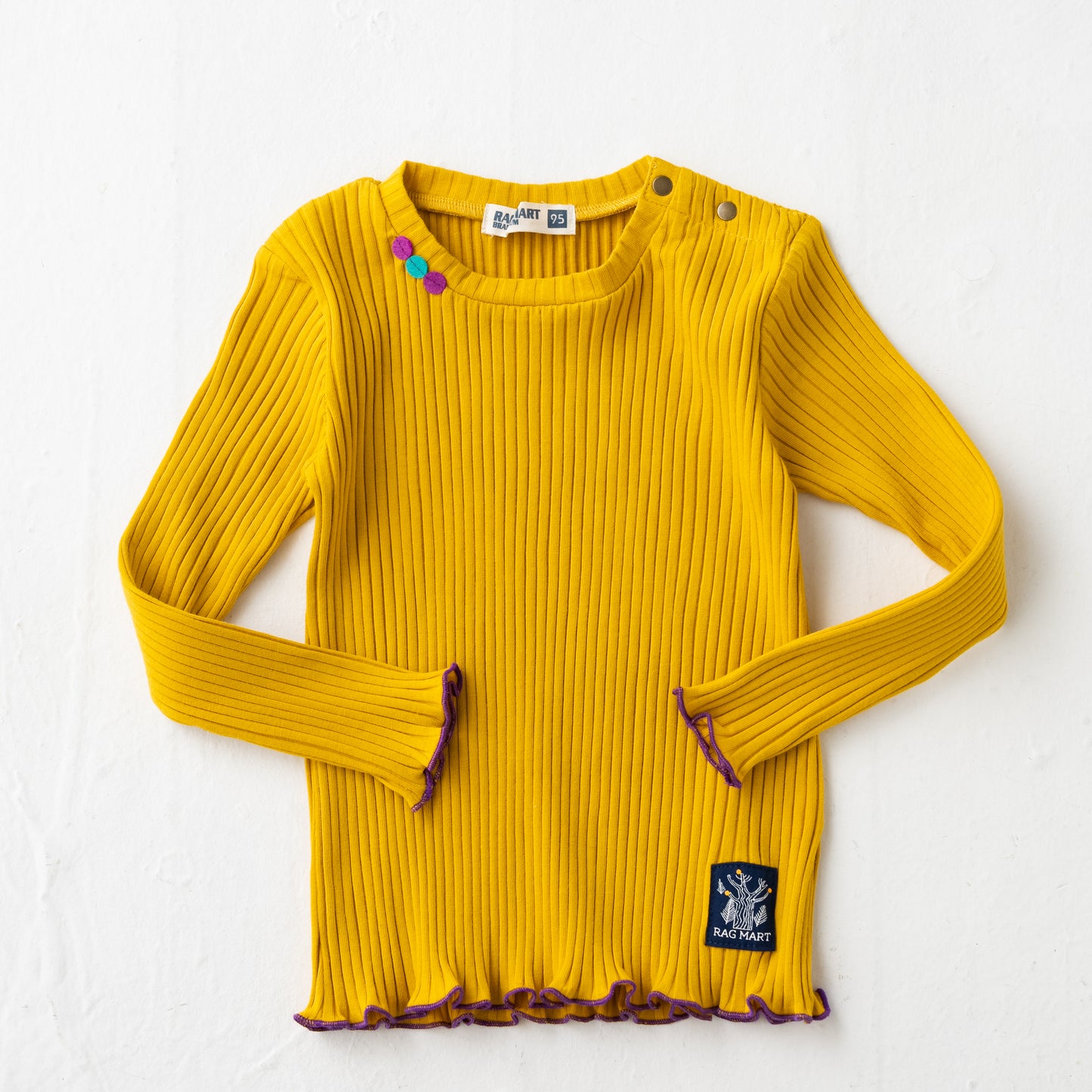 ワイドテレコTシャツ YELLOW