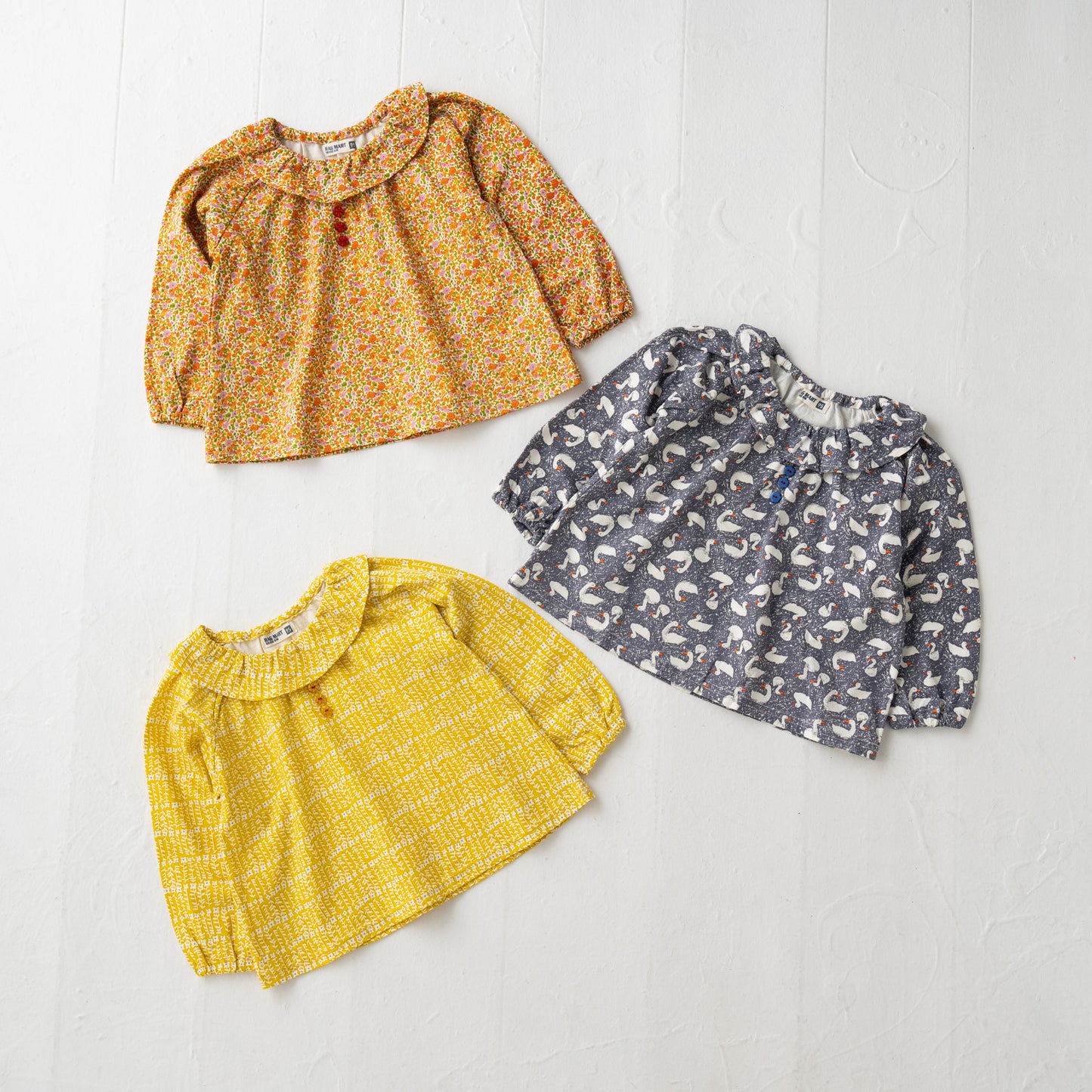 ラウンドカラーチュニックTシャツ YELLOW