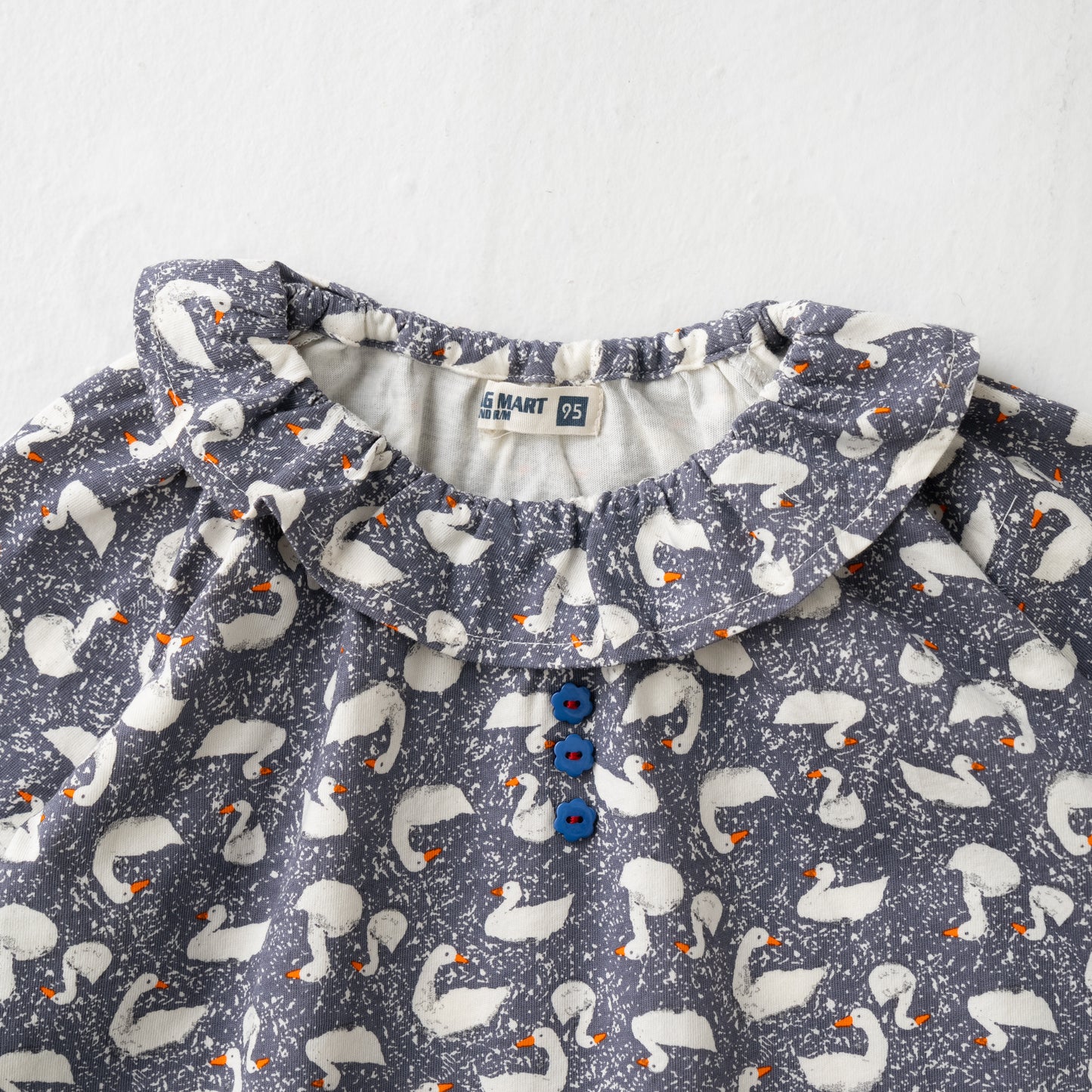 ラウンドカラーチュニックTシャツ GREY