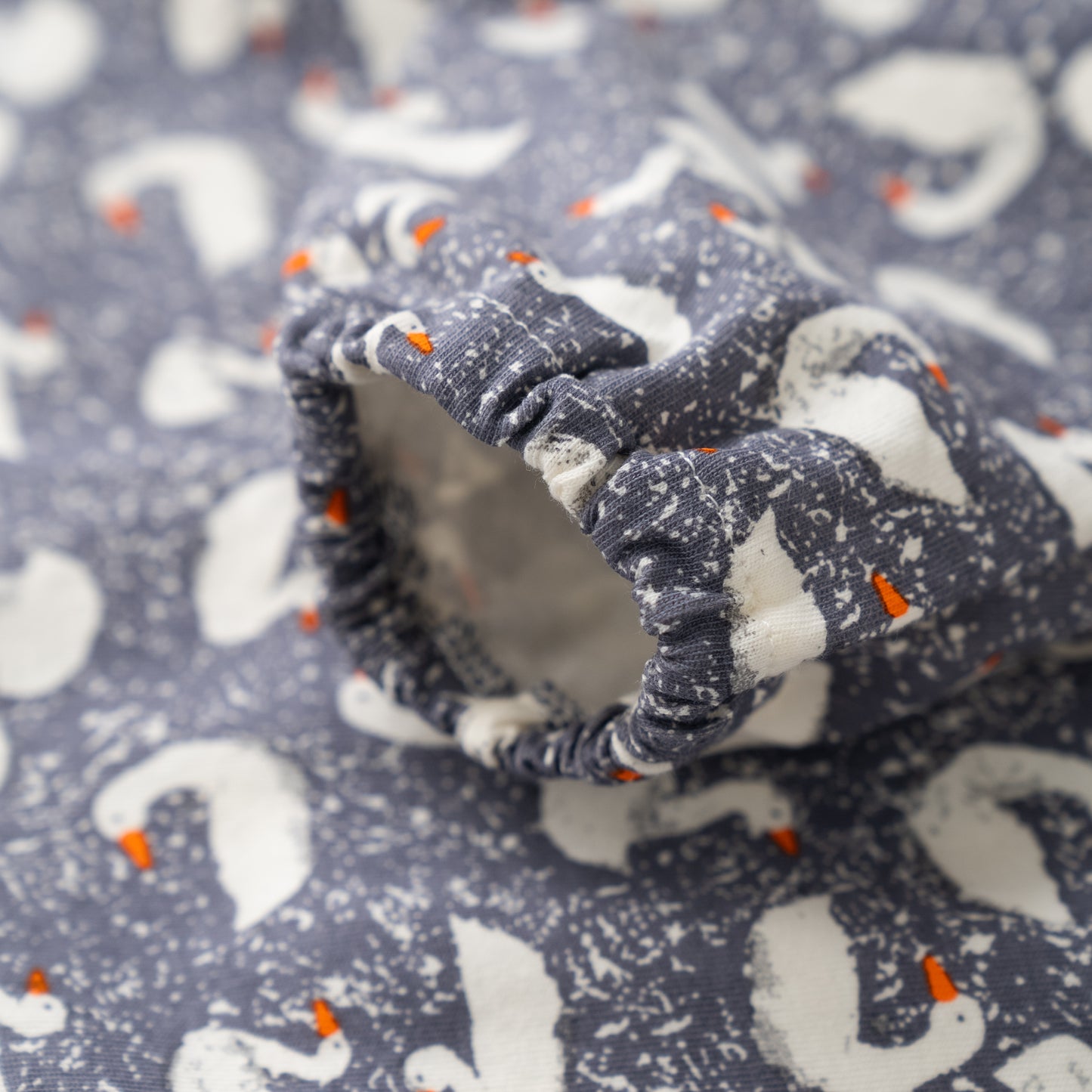 ラウンドカラーチュニックTシャツ GREY