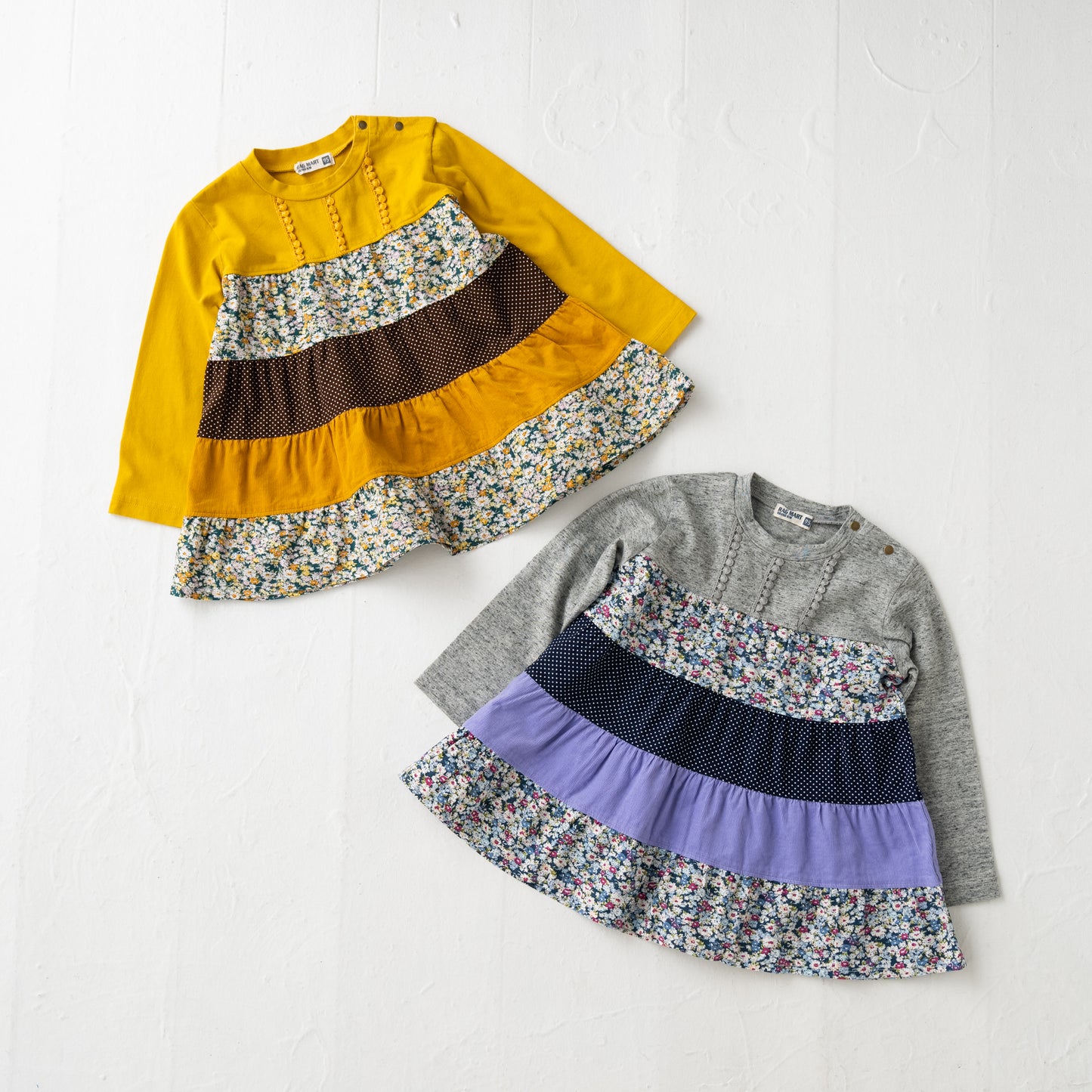 パッチワークチュニックTシャツ YELLOW