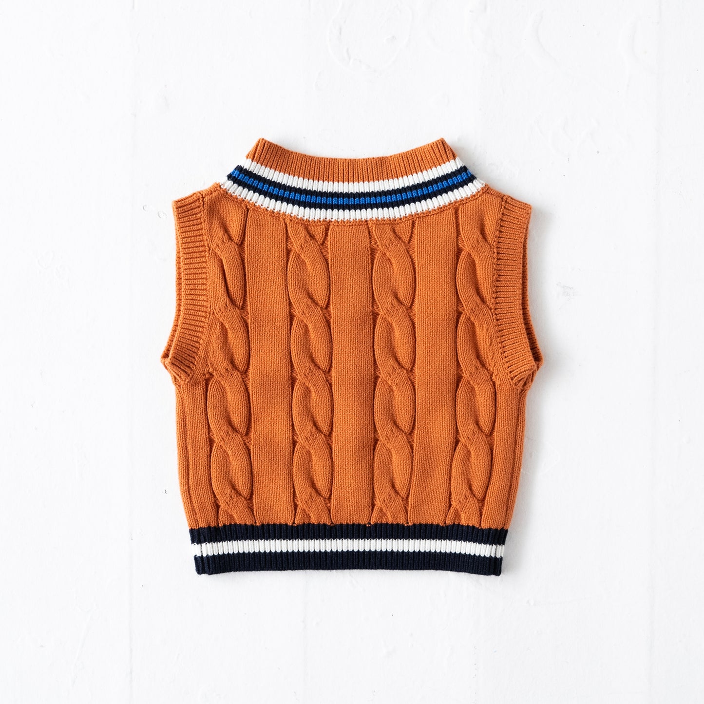 チルデンニットベスト ORANGE