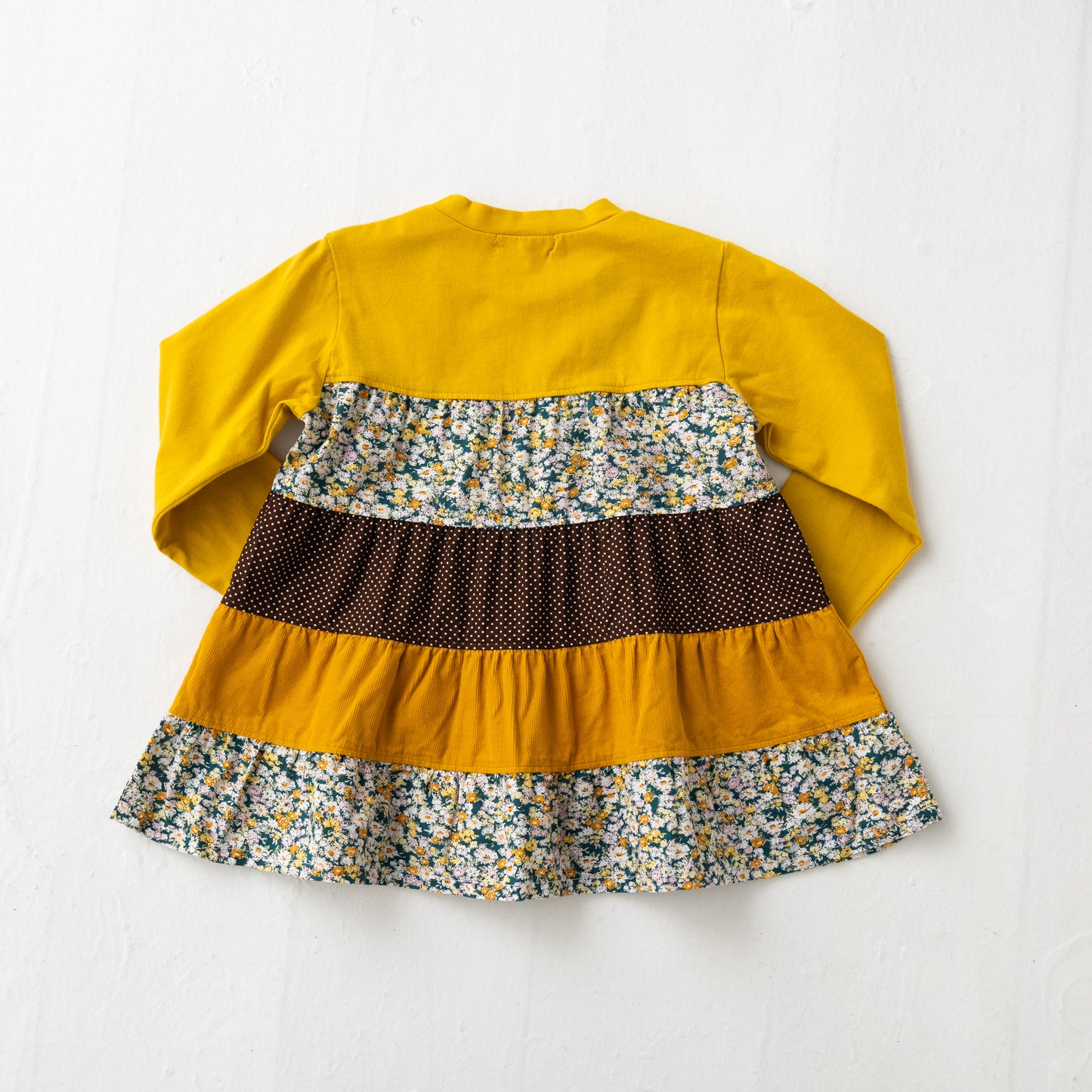 パッチワークチュニックTシャツ YELLOW