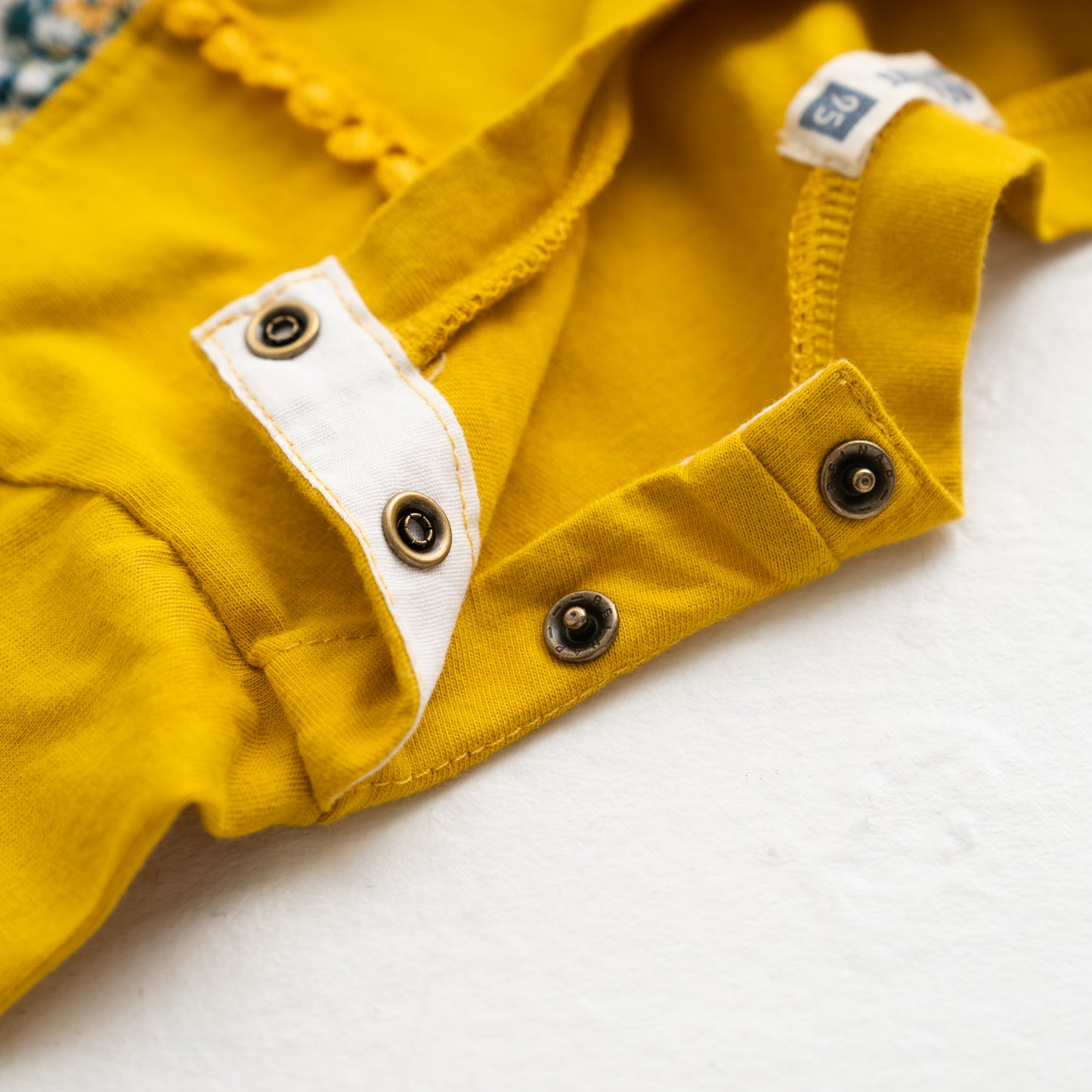 パッチワークチュニックTシャツ YELLOW