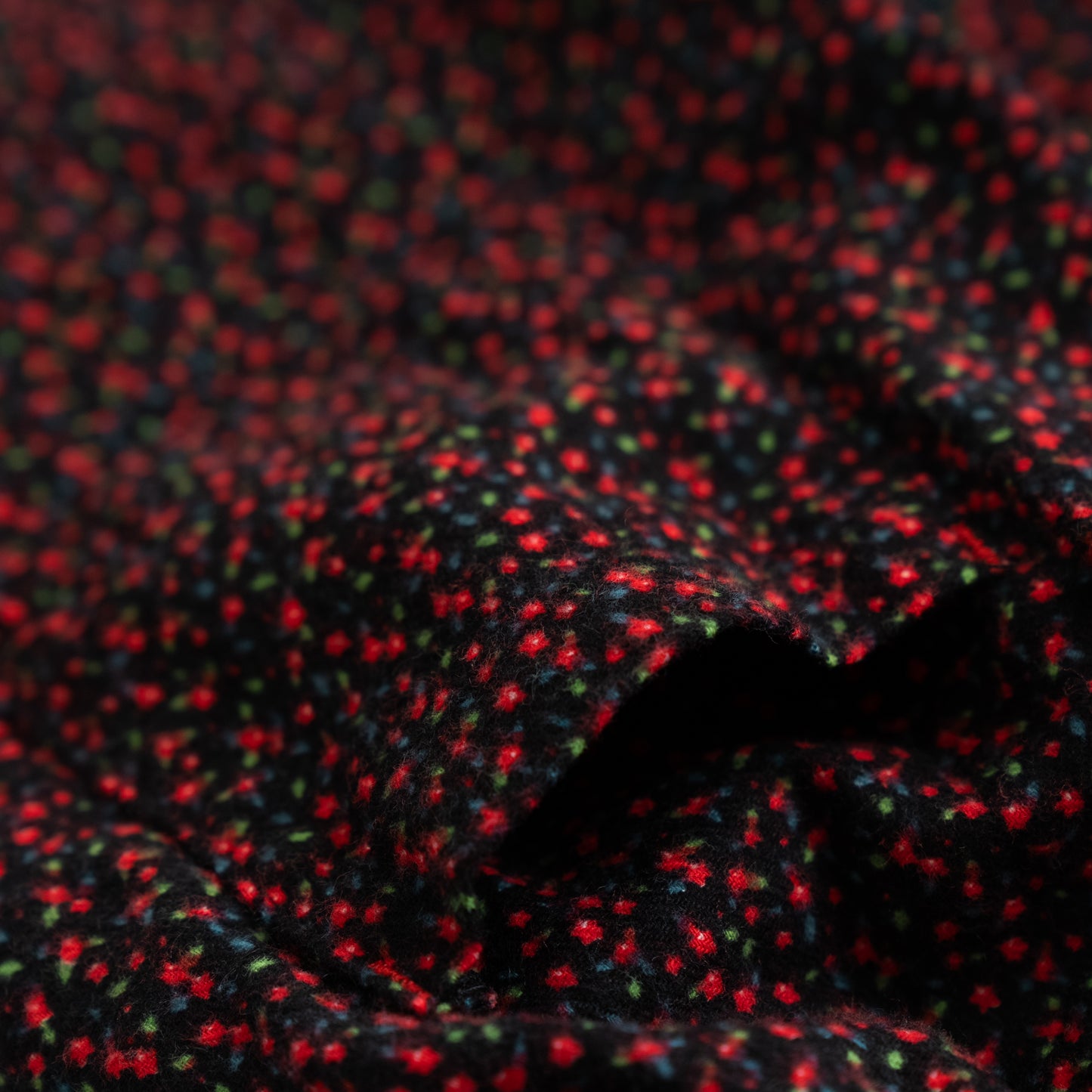 プリントブラウジングドレス RED