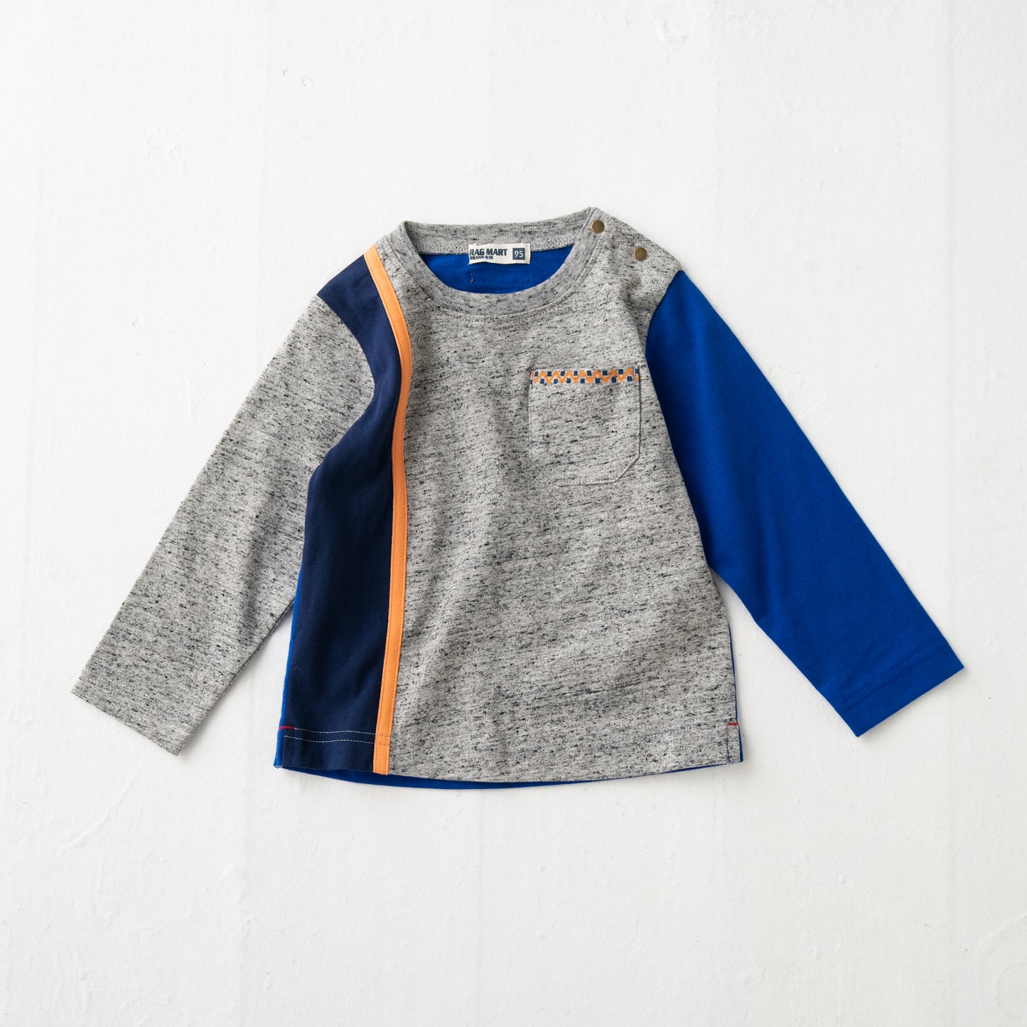 配色切り替えTシャツ GREY