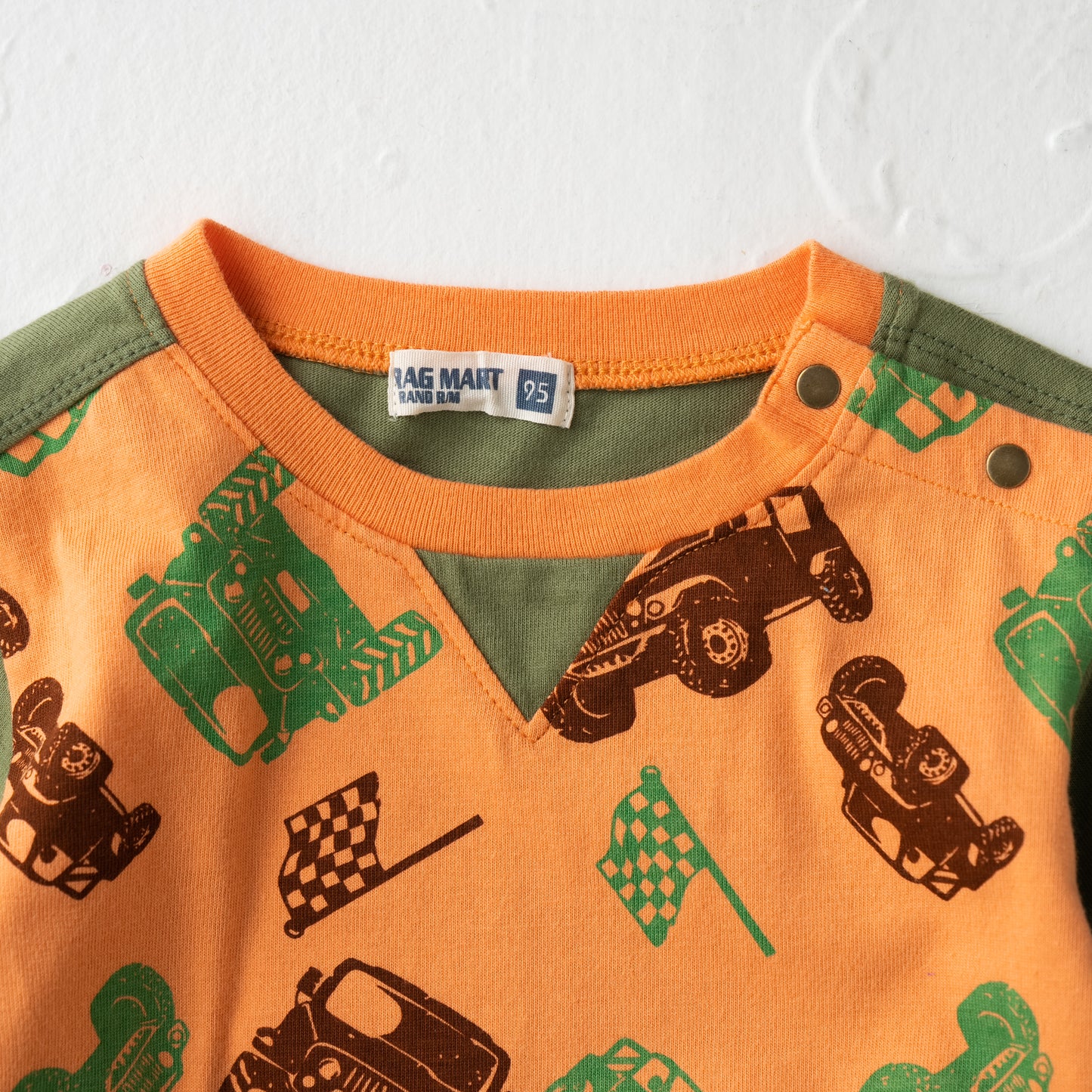 ジープ総柄プリントTシャツ ORANGE