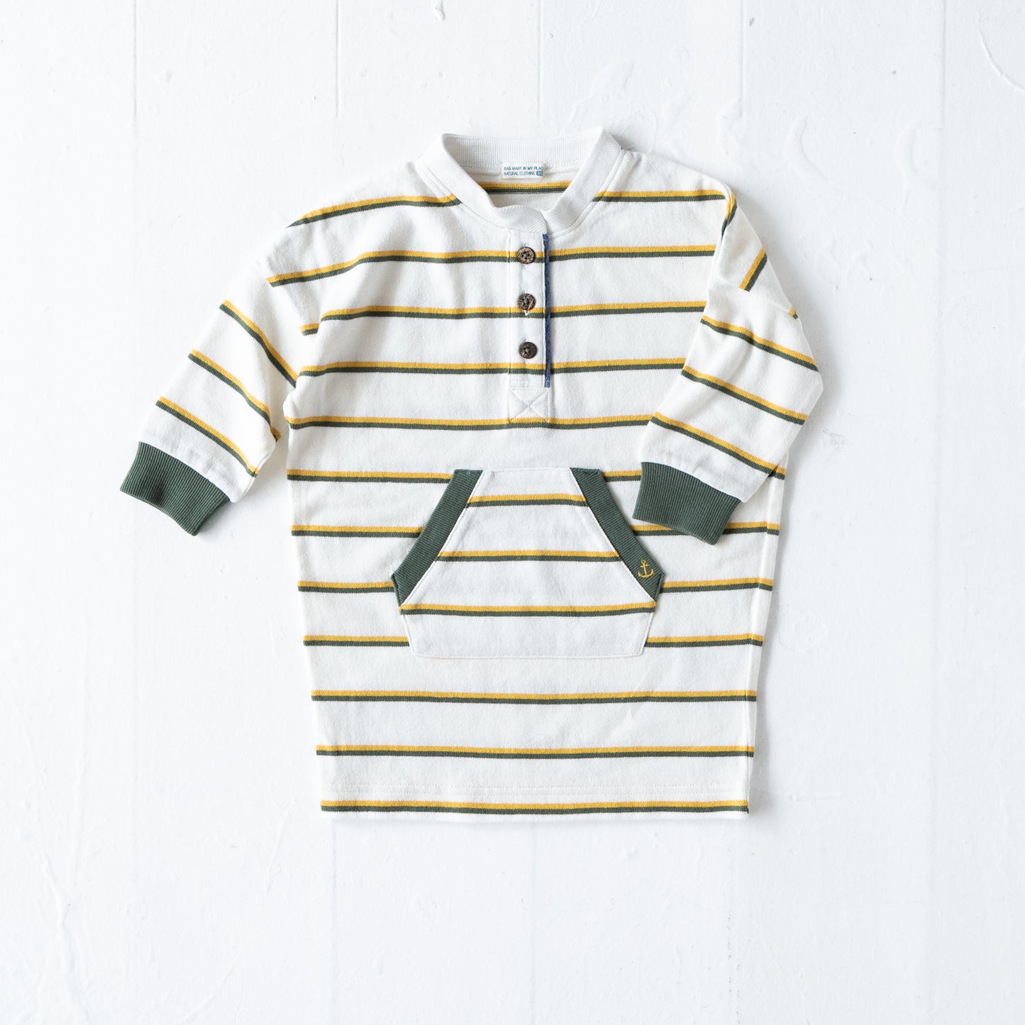 ノーカラーラガーシャツワンピース OFF-WHITE
