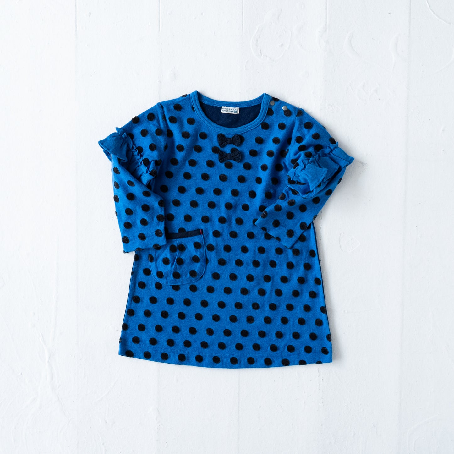 ジャガードドットワンピース BLUE