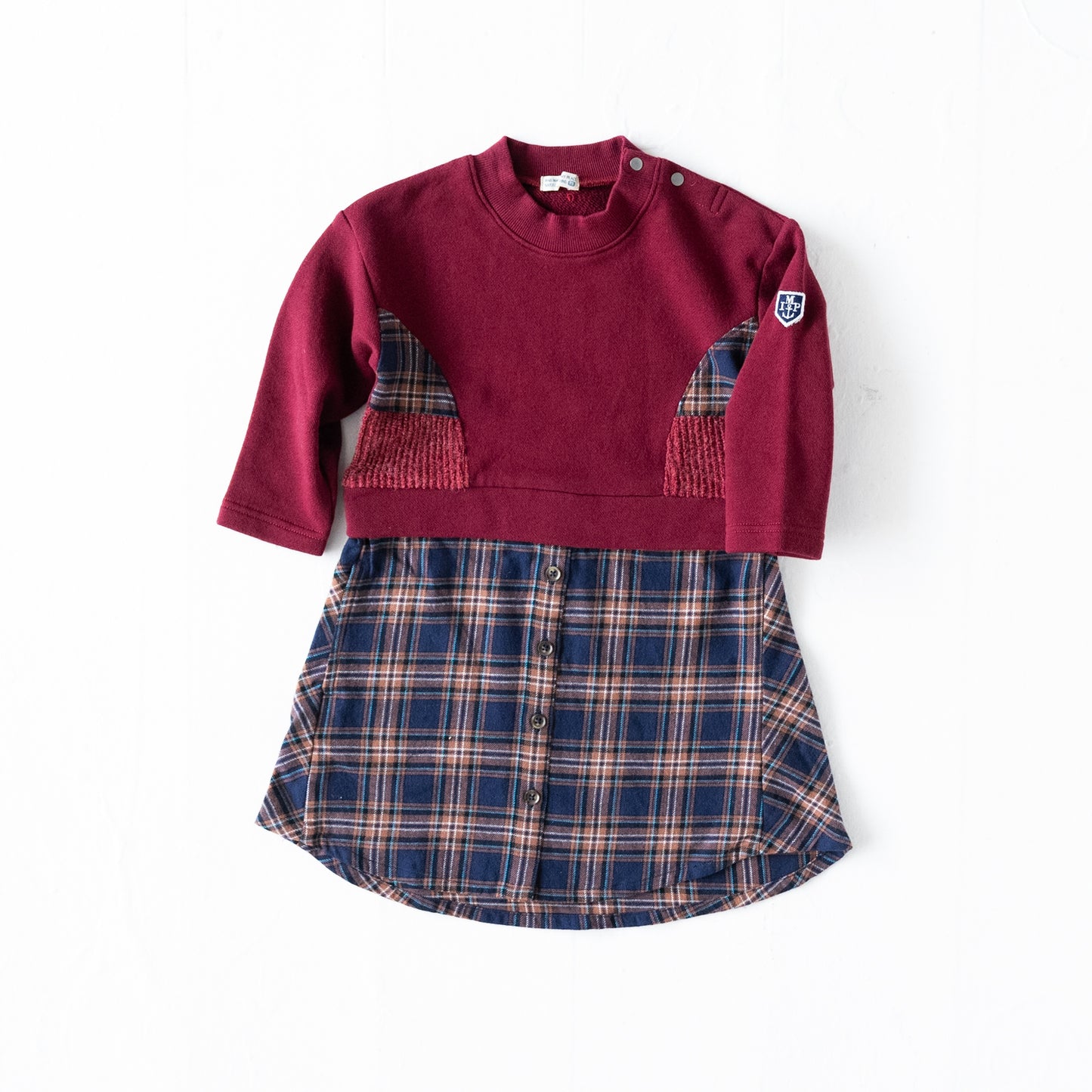 切り替えワンピース RED