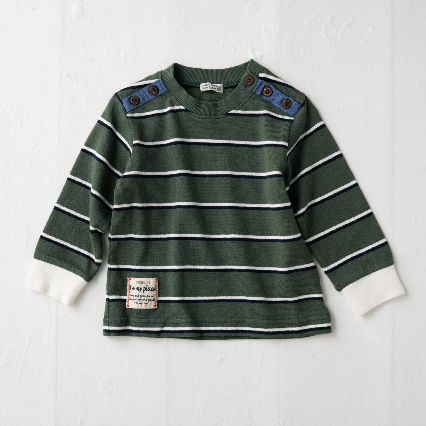 ノーカラーラガーシャツ GREEN