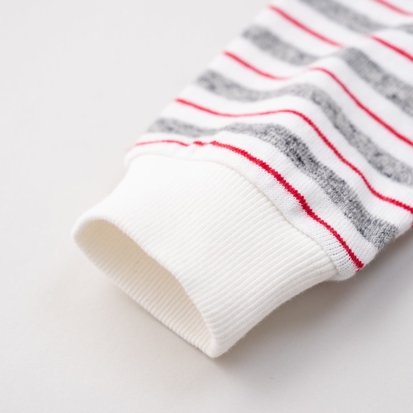 ヘンリーネックボーダーワンピース OFF-WHITE