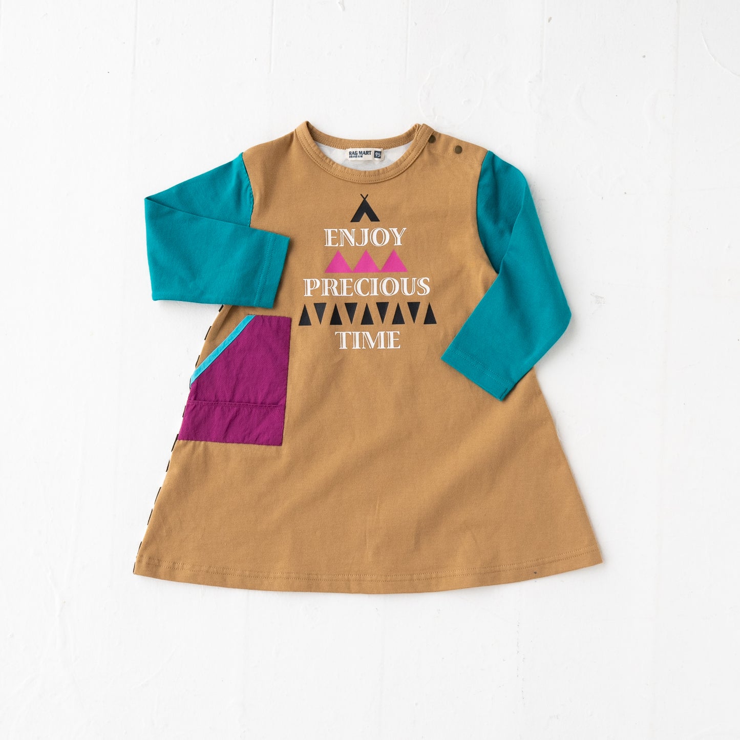 クレイジーパターンワンピース CAMEL