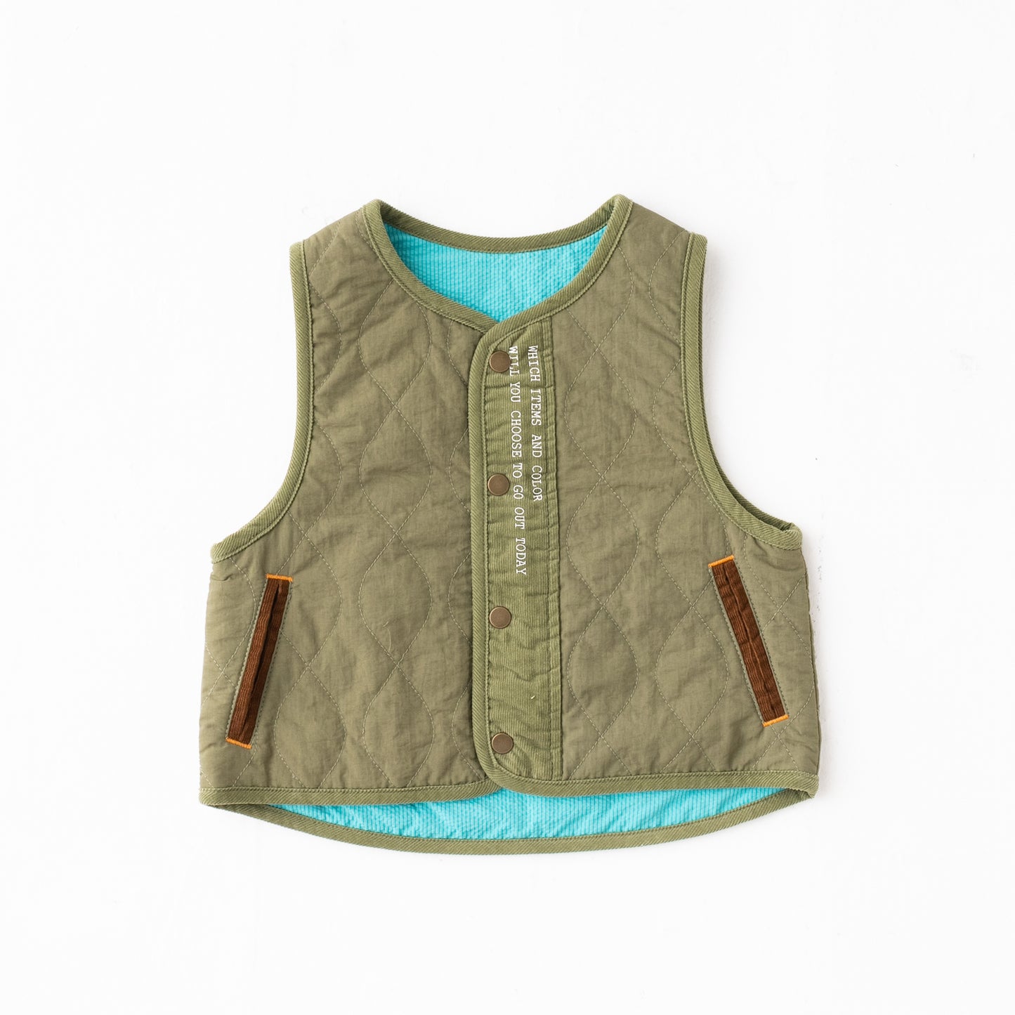リバーシブルナイロンライトベスト KHAKI