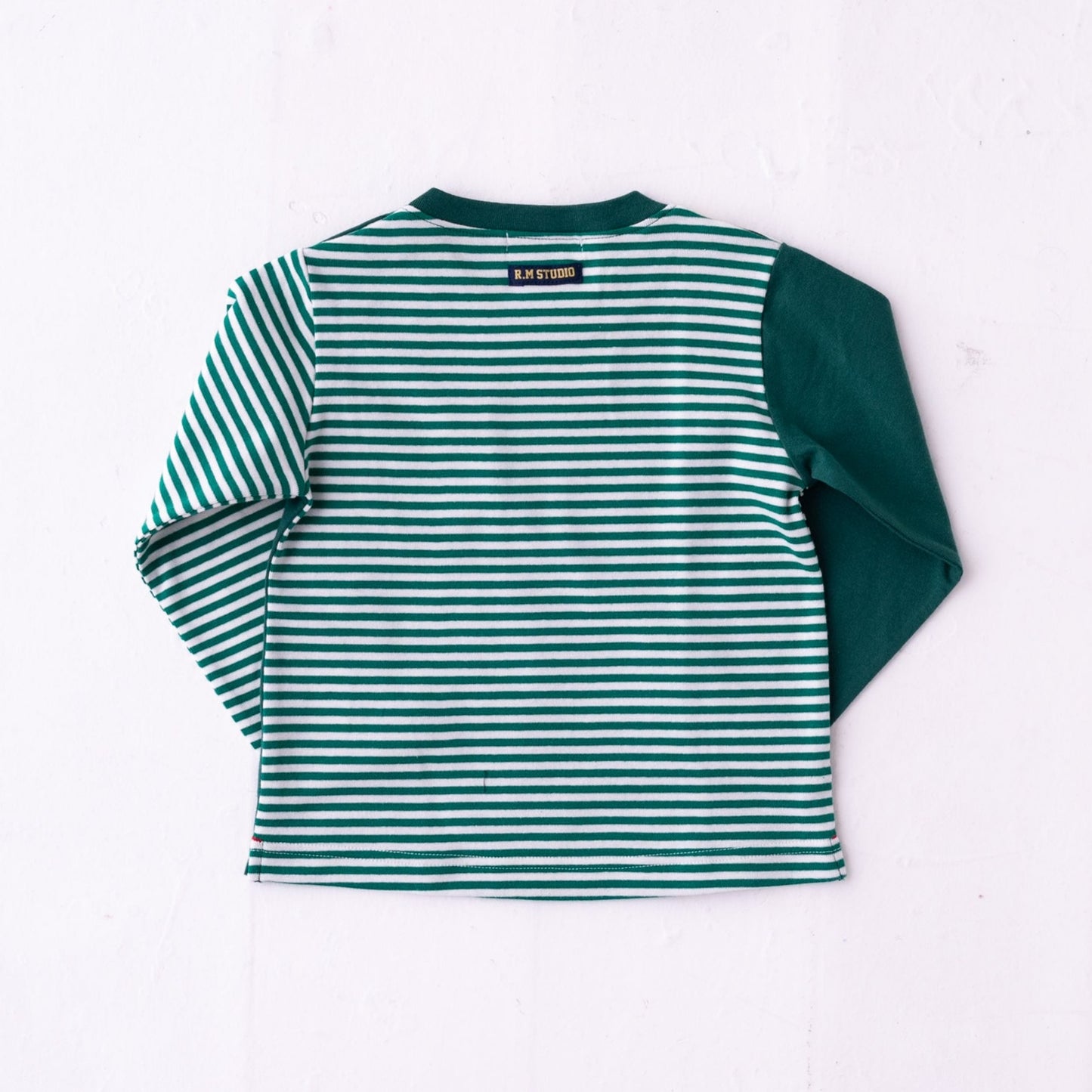 配色切り替えTシャツ GREEN