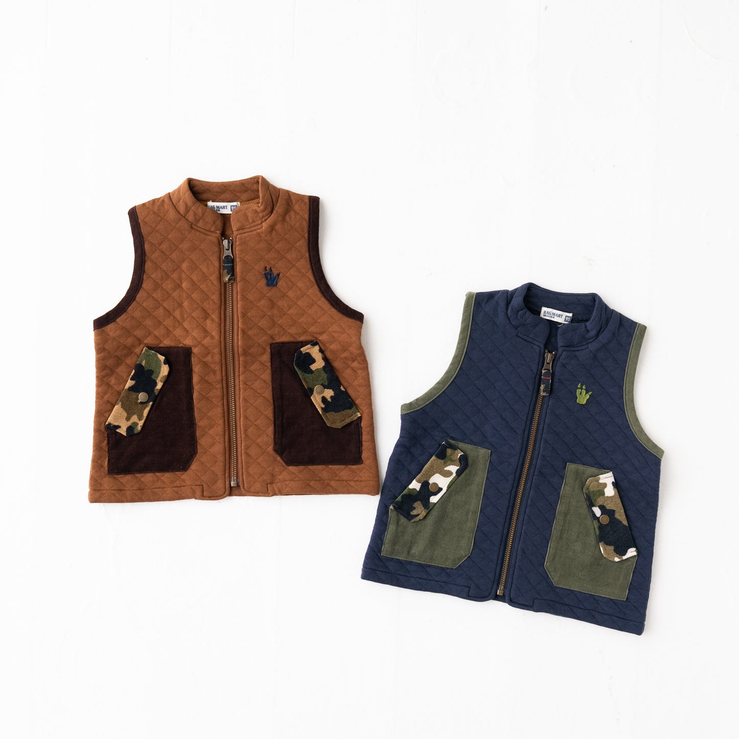 ニットキルトベスト NAVY