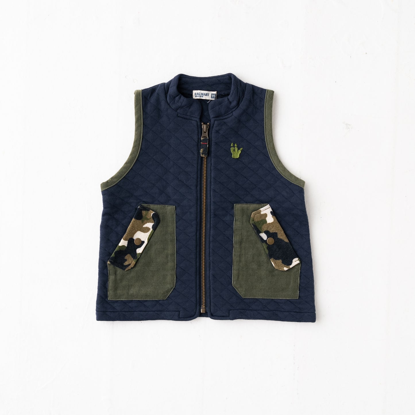ニットキルトベスト NAVY