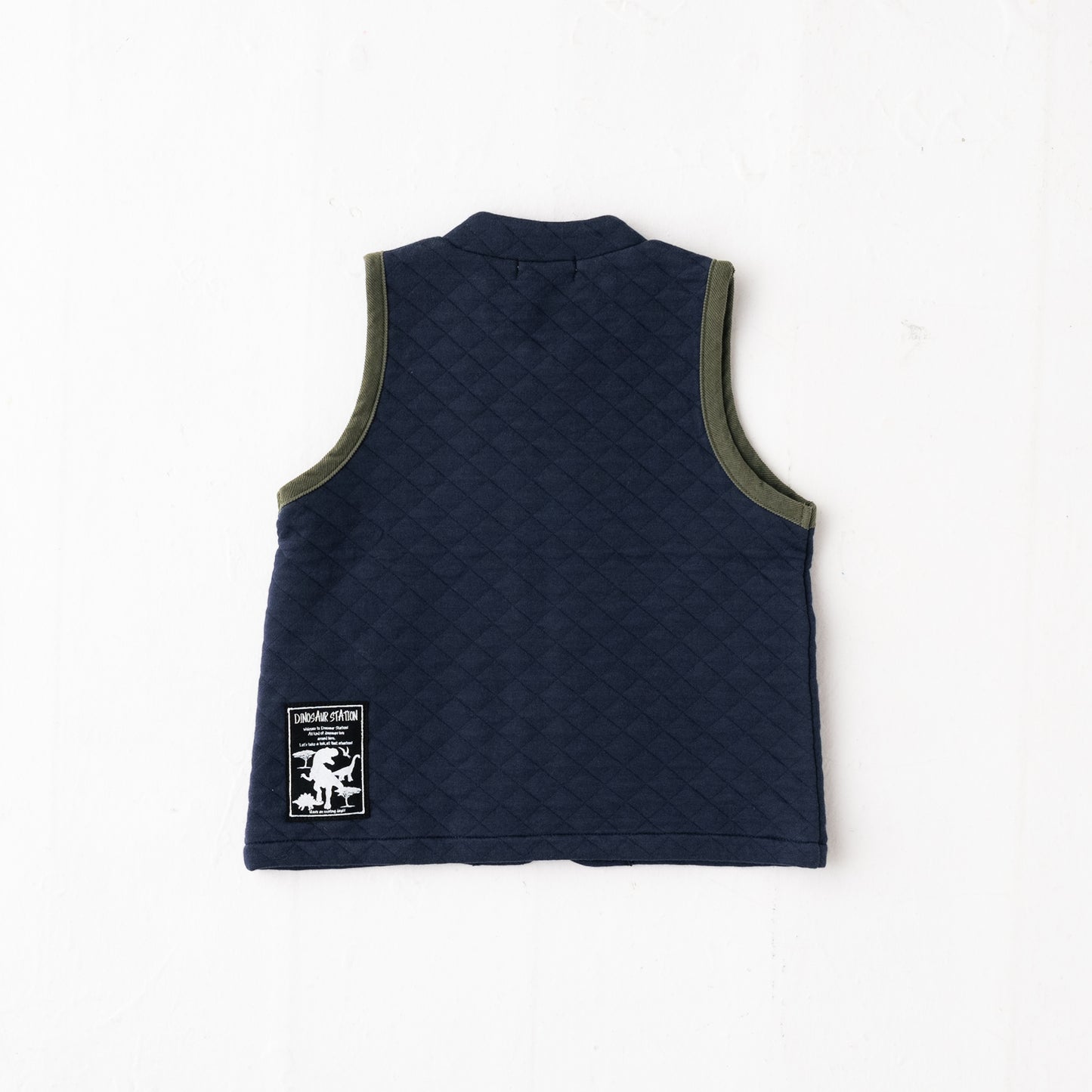 ニットキルトベスト NAVY