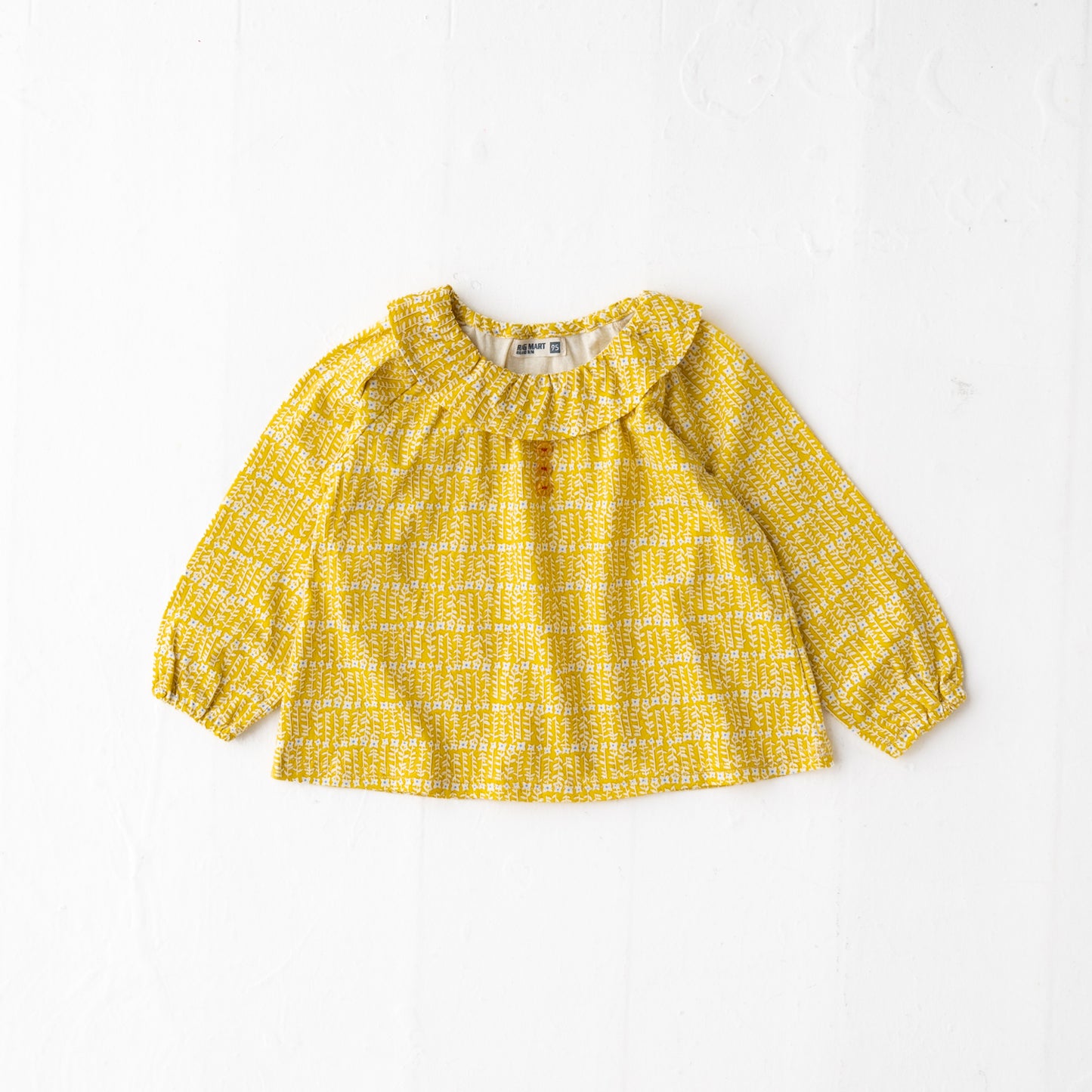 ラウンドカラーチュニックTシャツ YELLOW