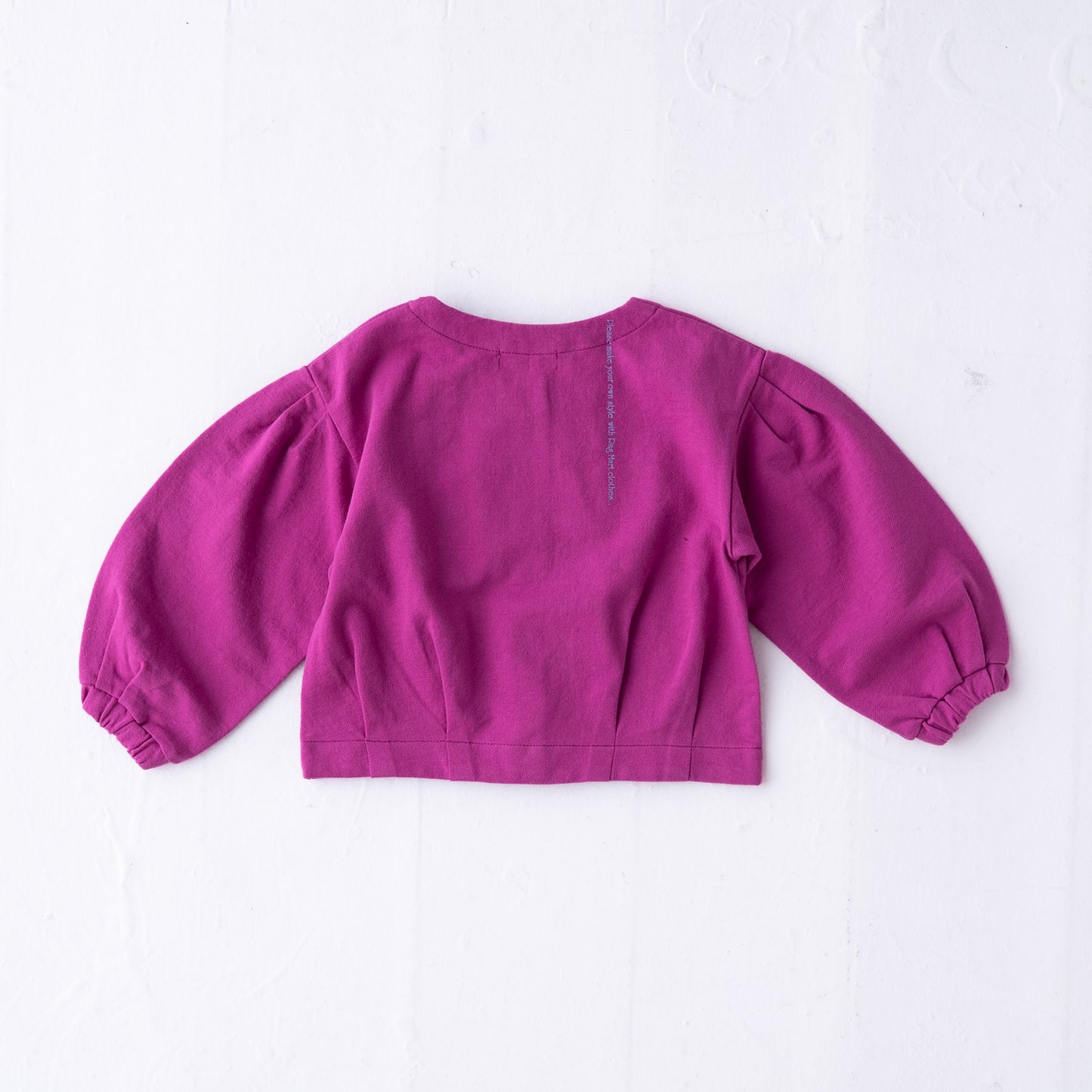 ブッファンスリーブミニ裏毛カーディガン PINK