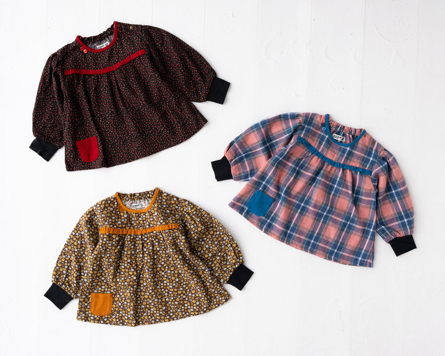 プリントチュニックブラウス BROWN