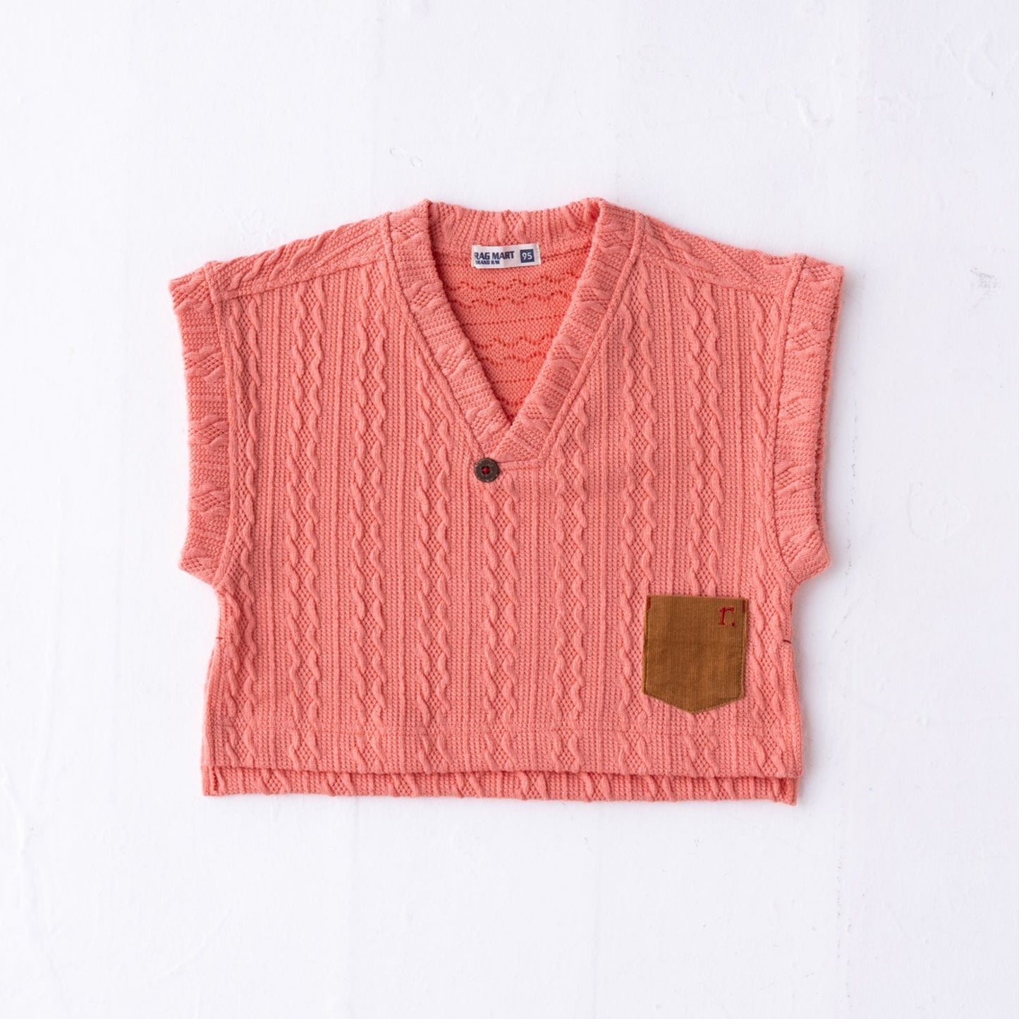 ワイドニットベスト PINK