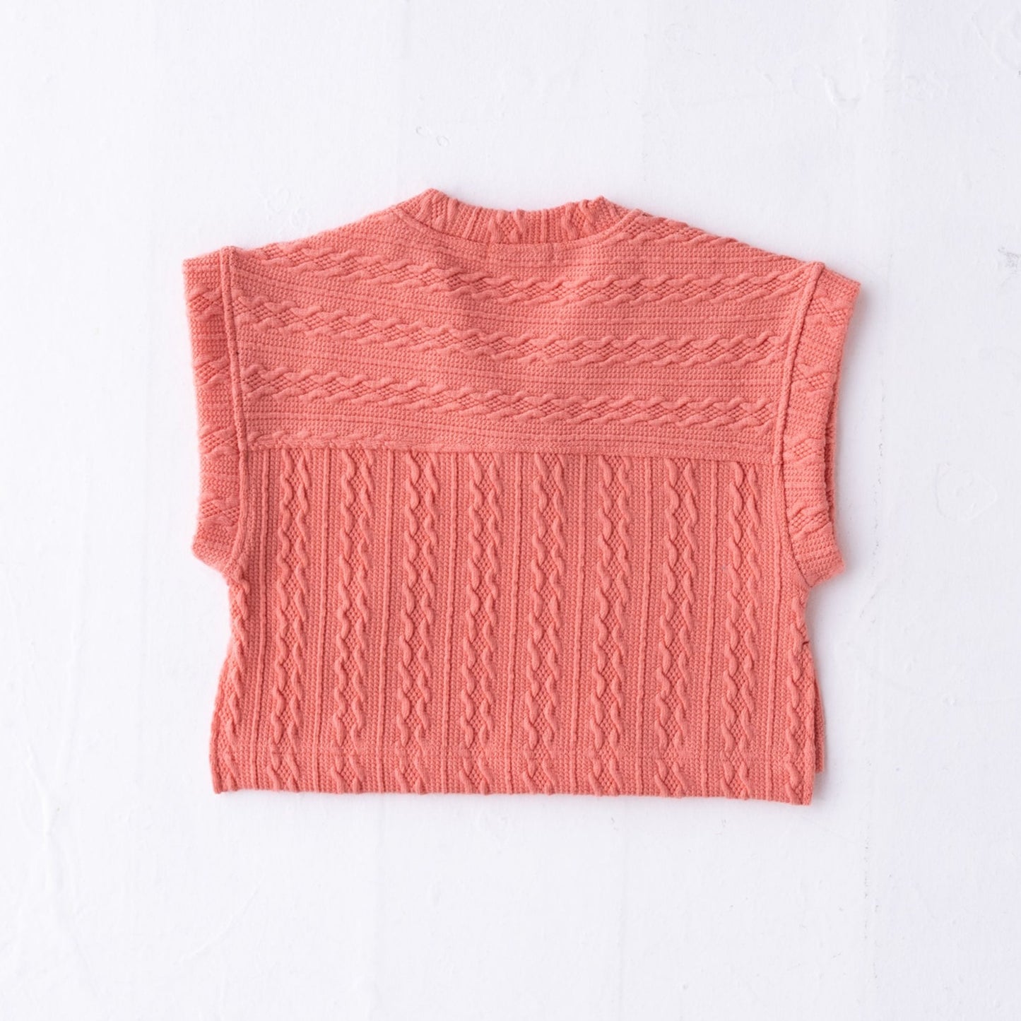 ワイドニットベスト PINK