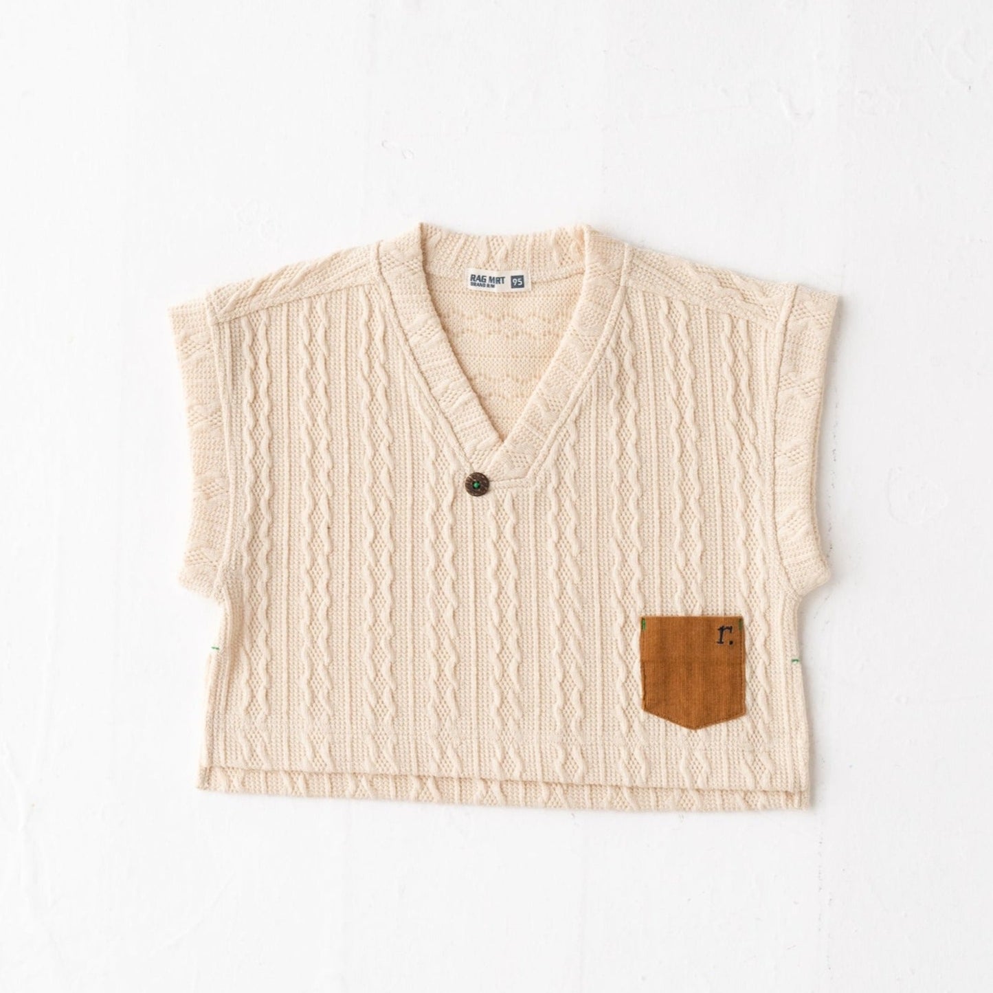 ワイドニットベスト IVORY