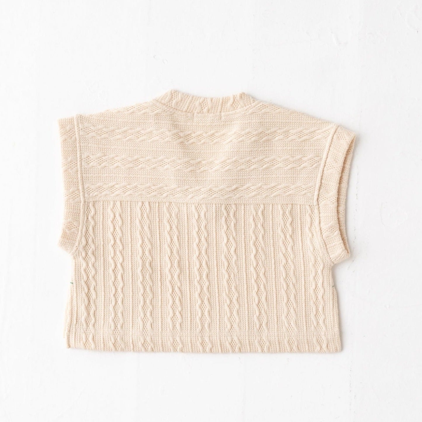 ワイドニットベスト IVORY
