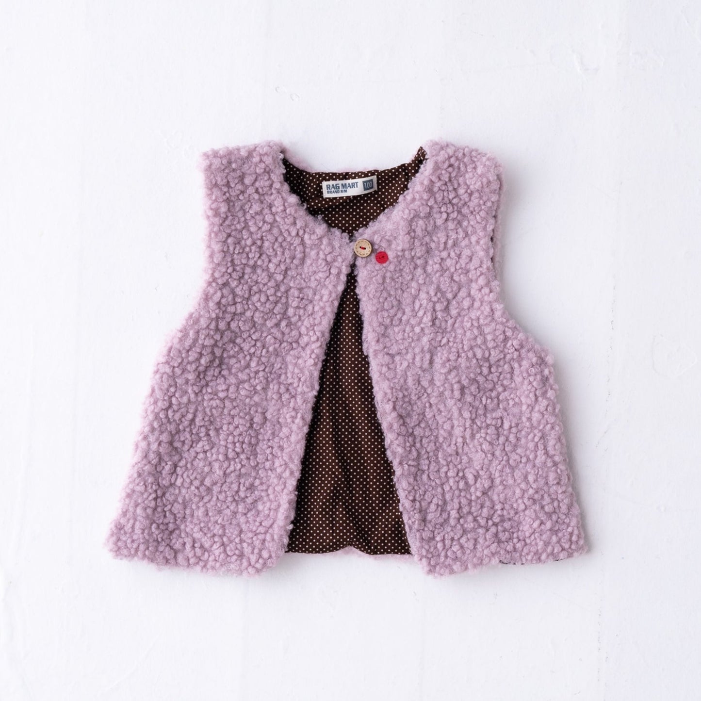 ボアロングベスト PINK