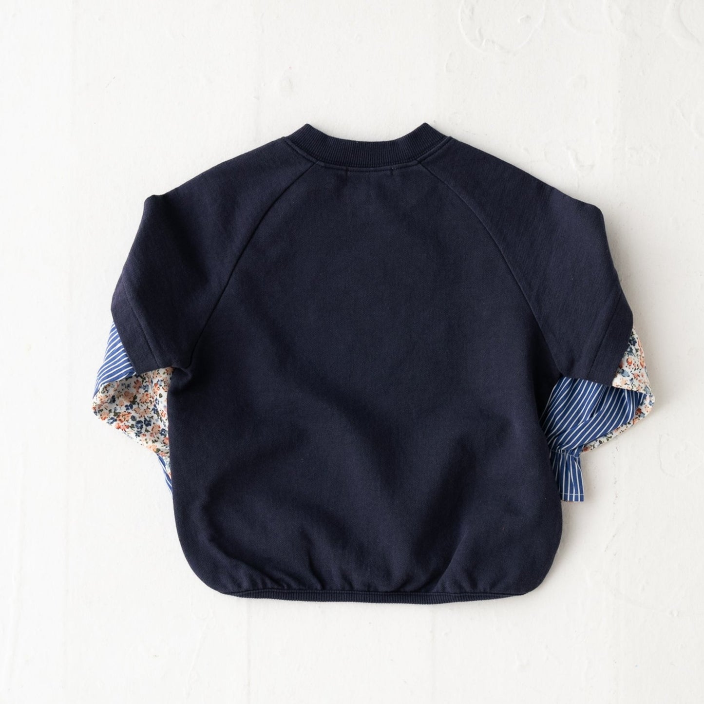 レイヤード風トレーナー NAVY
