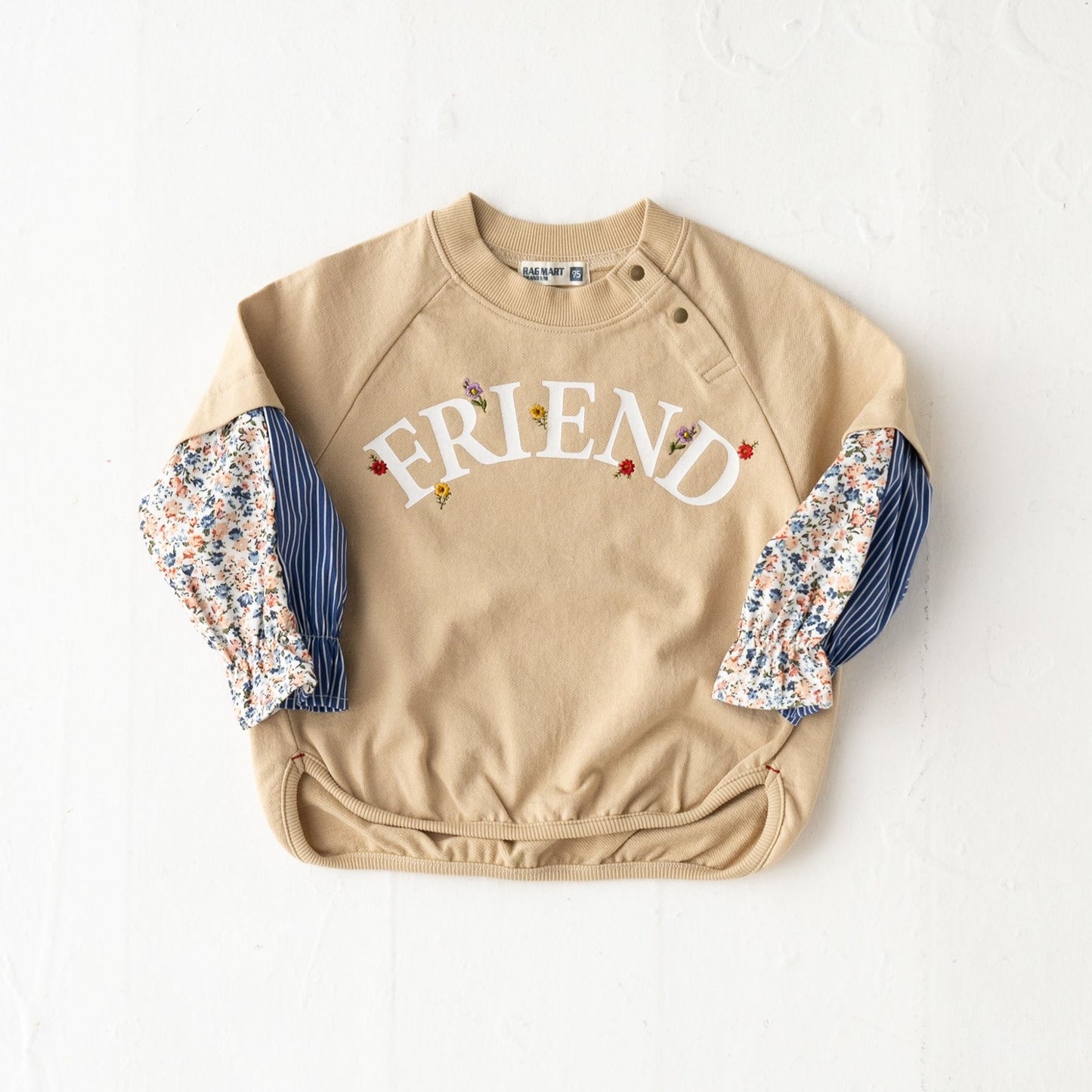レイヤード風トレーナー BEIGE