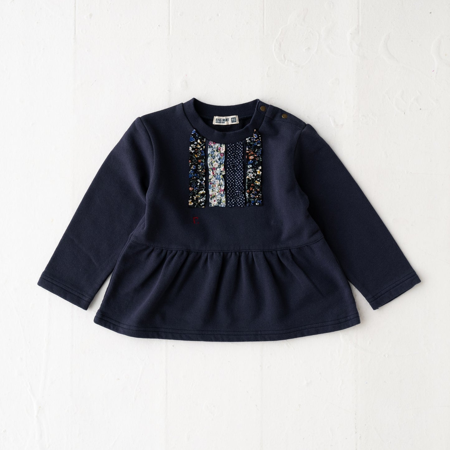 フリルチュニックトレーナー NAVY