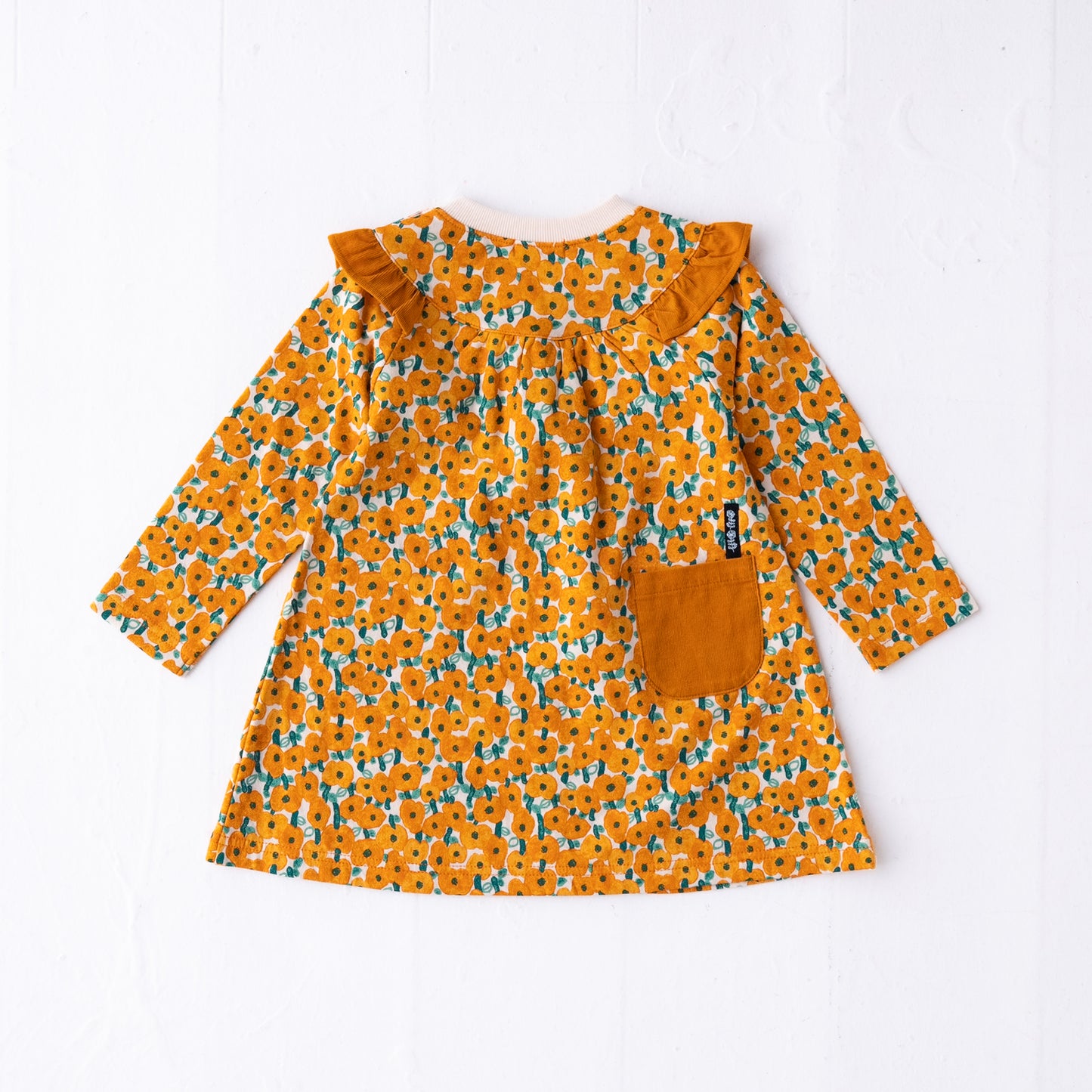 総柄プリントワンピース ORANGE