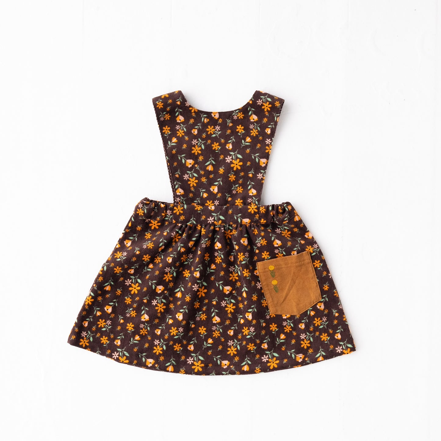 プリントジャンパースカート BROWN