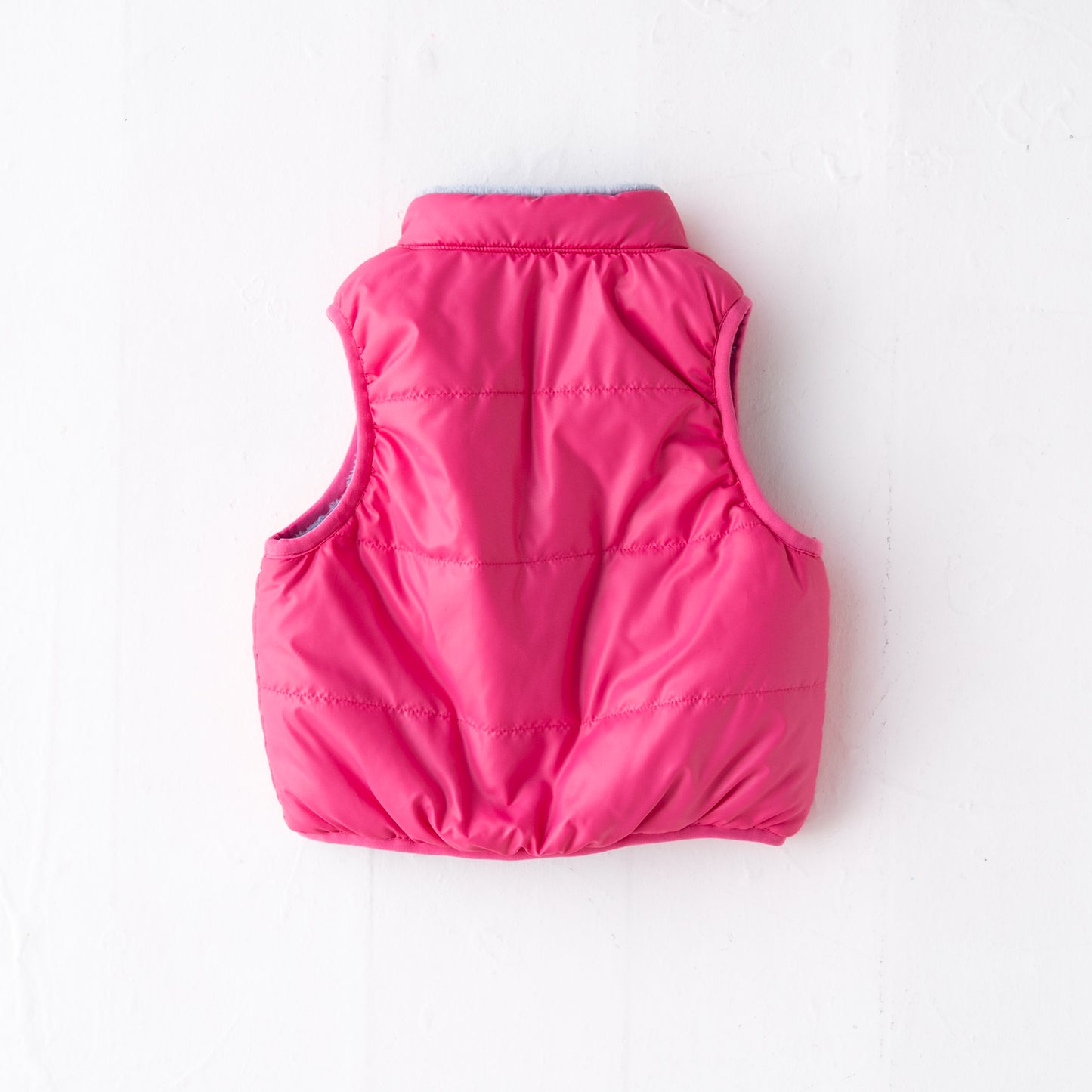 リバーシブルリボンナイロンベスト PINK