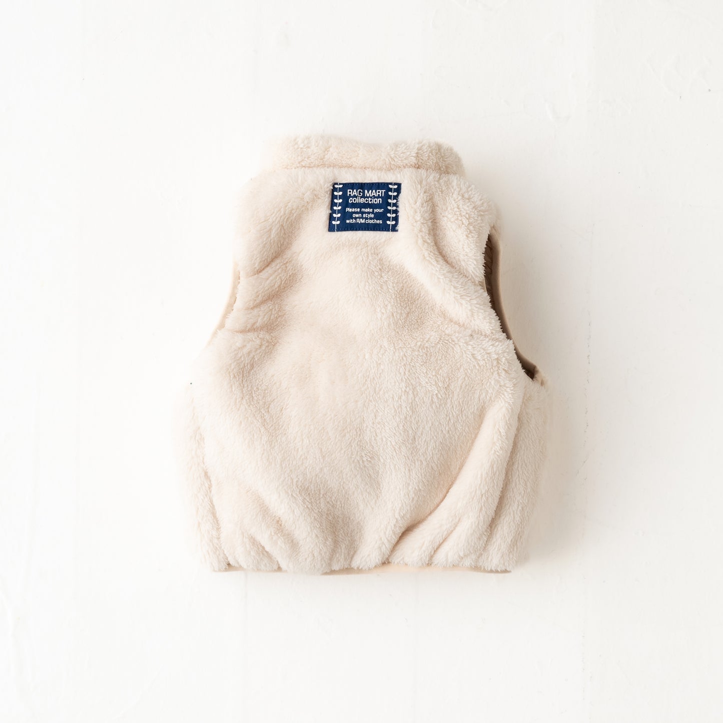 リバーシブルリボンナイロンベスト BEIGE