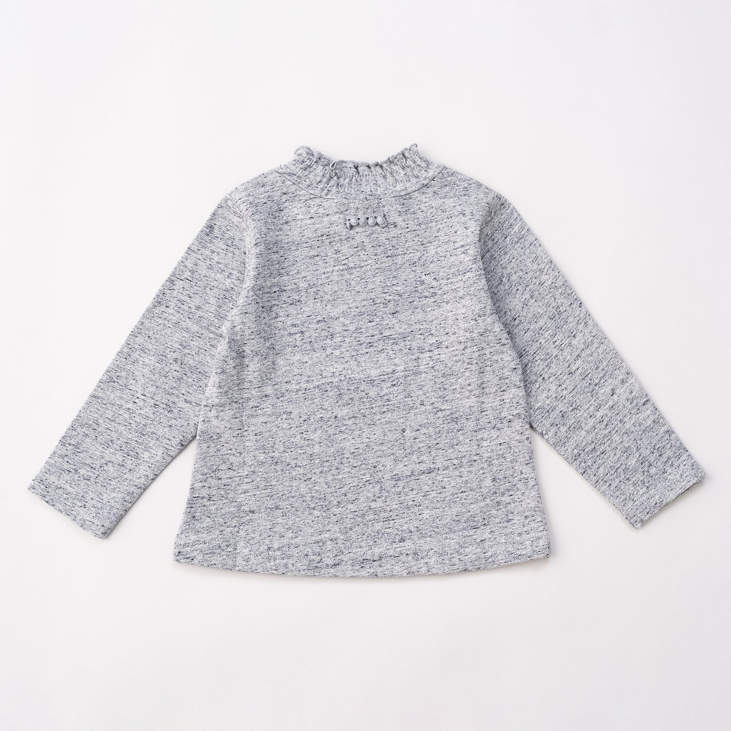 フリルハイネックTシャツ GRAY