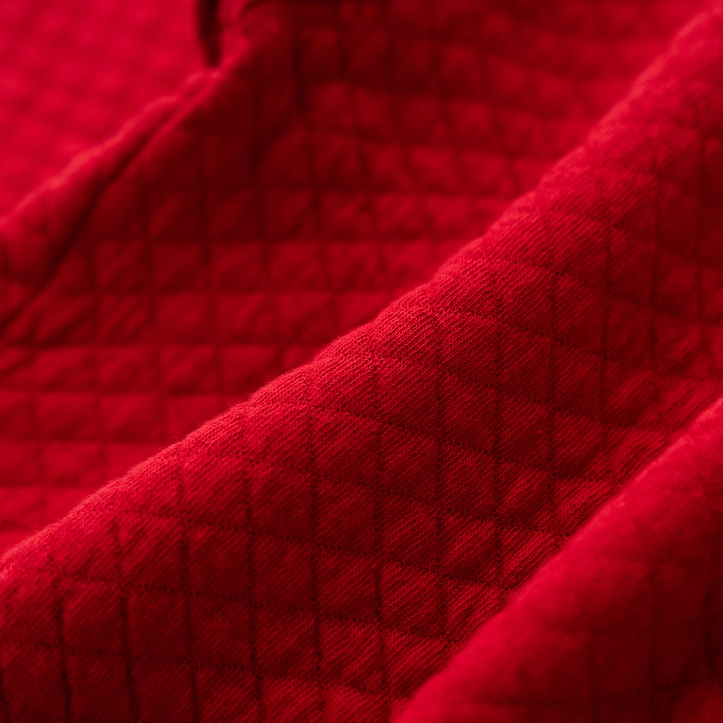 ニットキルトカーディガン RED