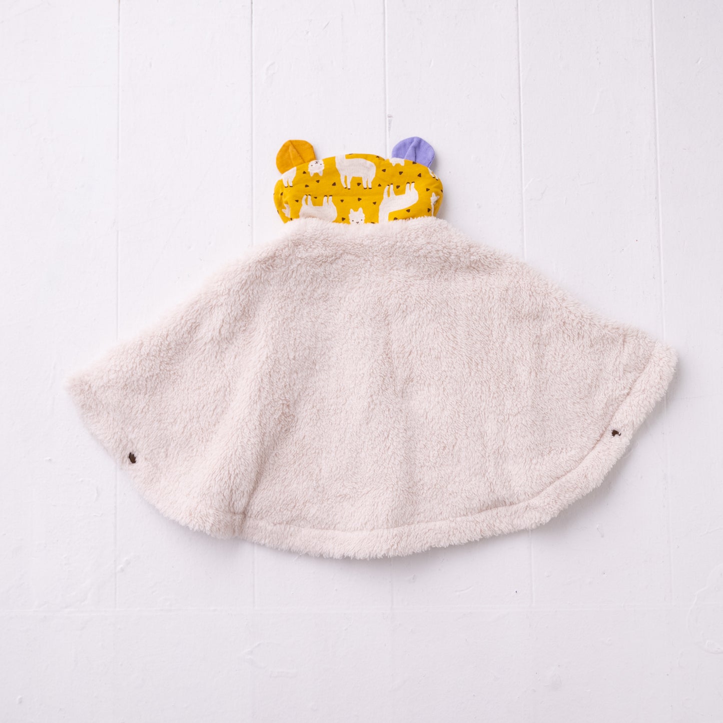 ファーリバーシブルマント IVORY
