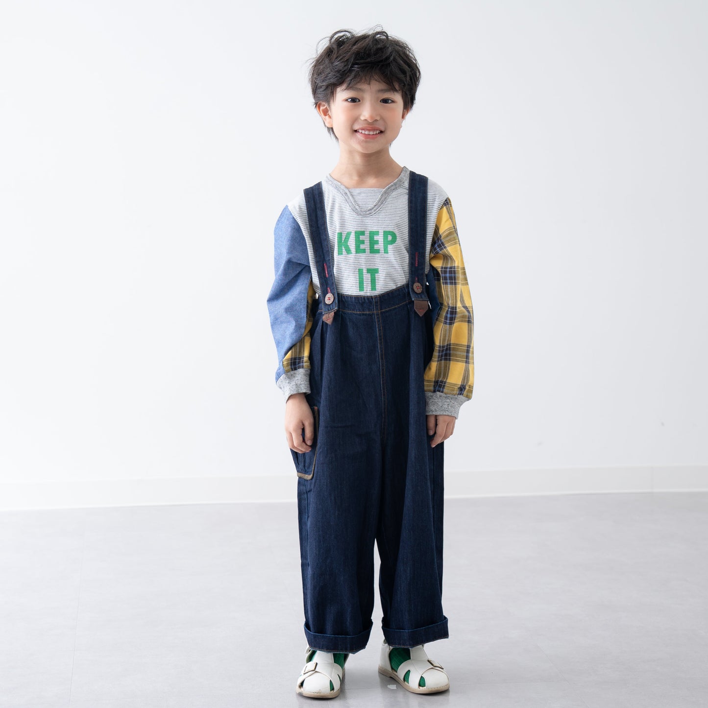 オーバーサイズサロペット NAVY