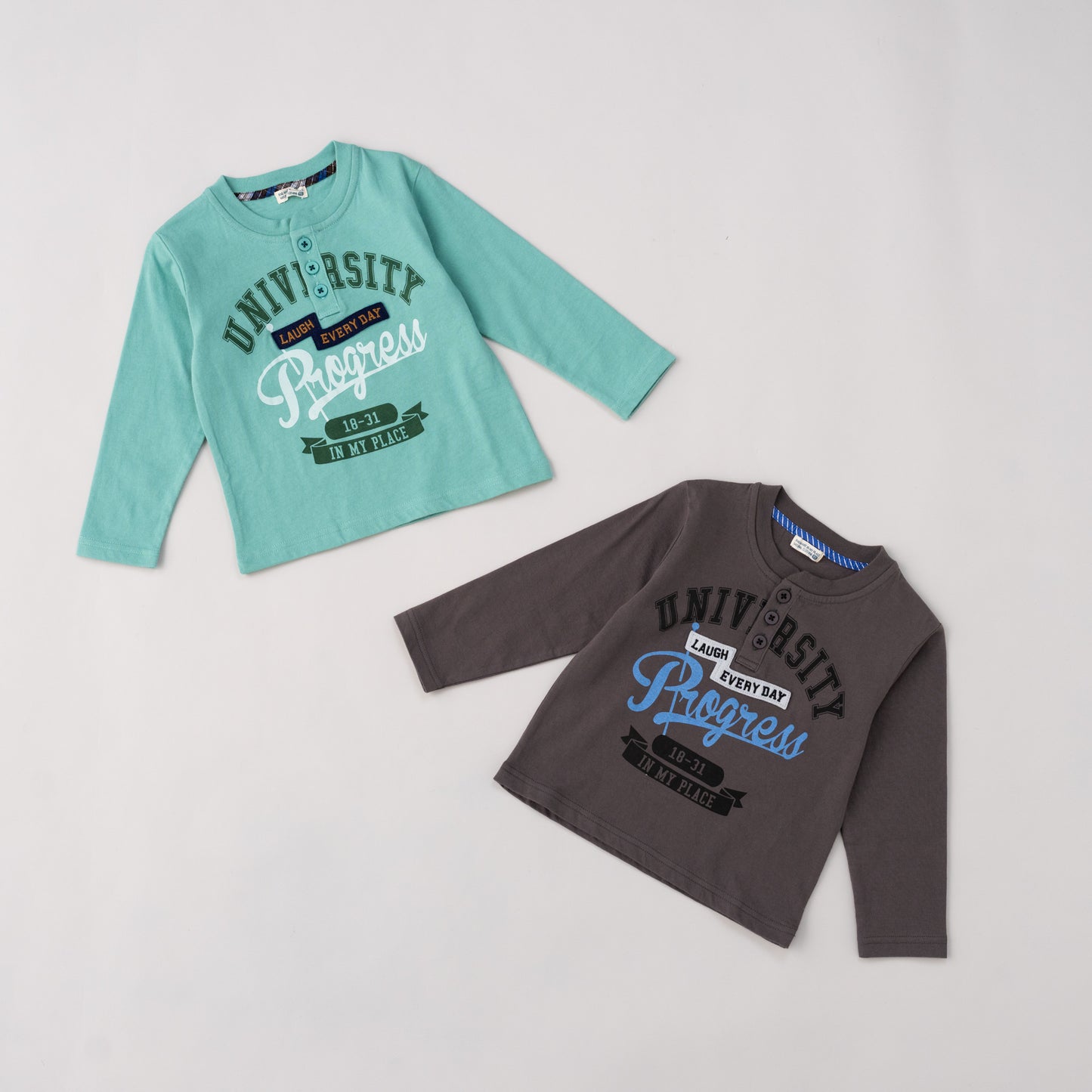 ヘンリーネックTシャツ GREEN