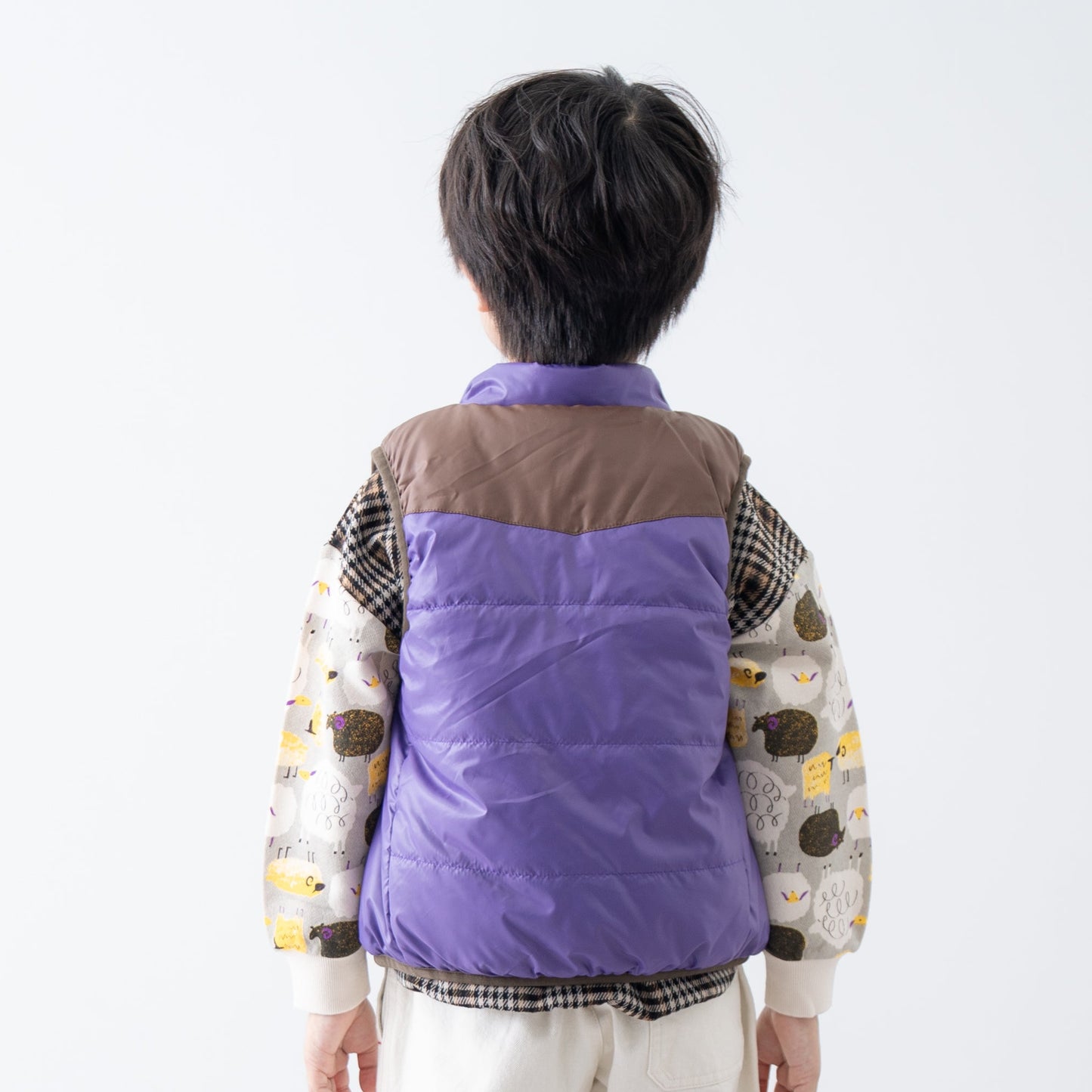 リバーシブルナイロンベスト PURPLE