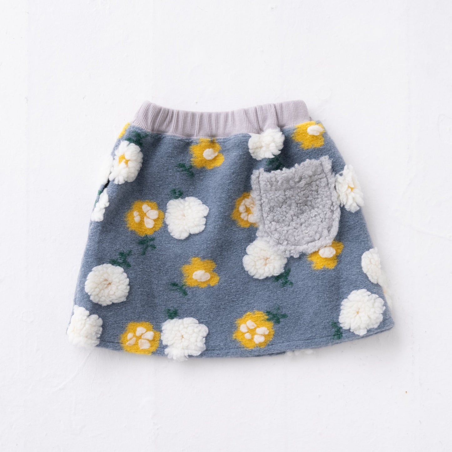 ジャカードボアフリーススカート GREY