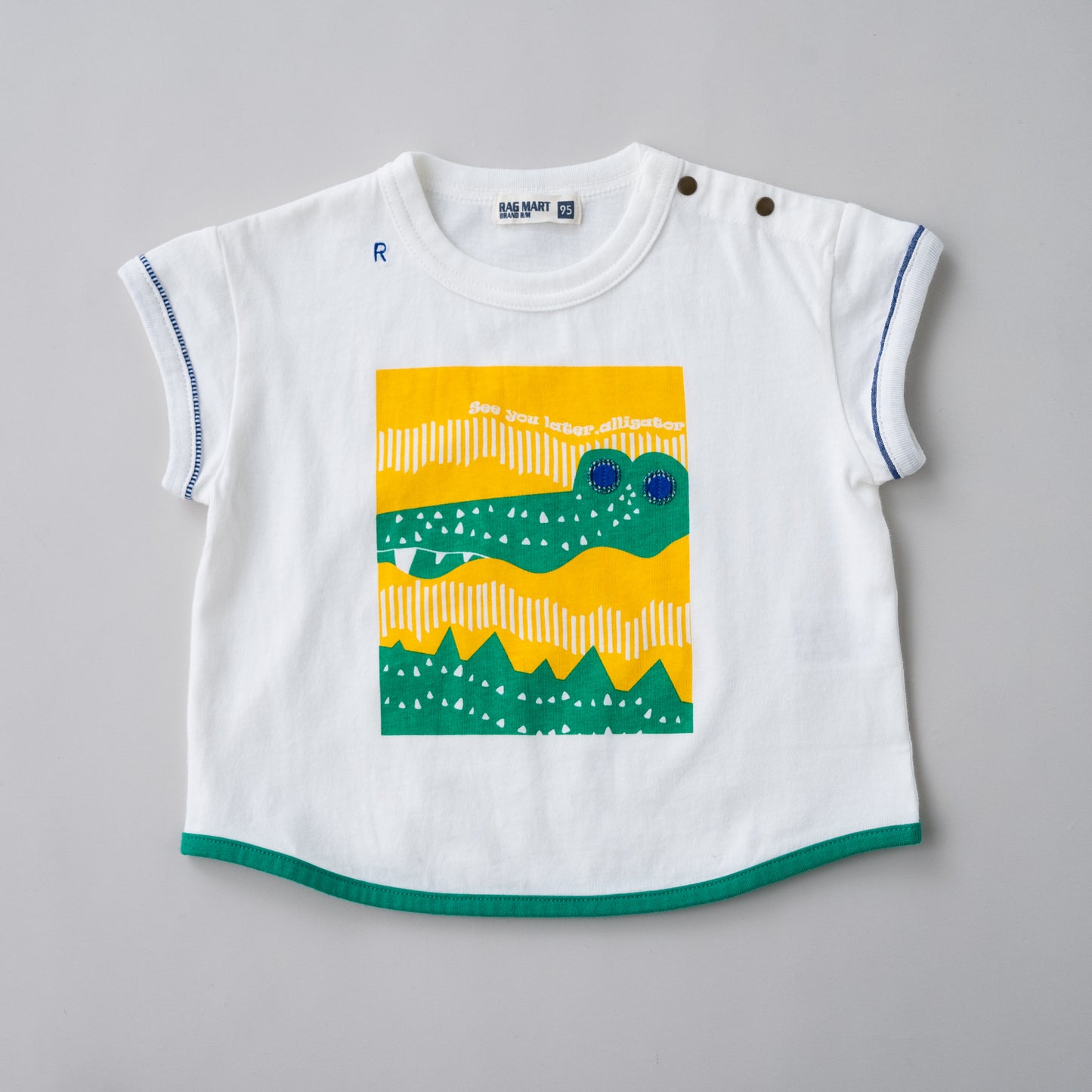 ショートスリーブプリントTシャツ【ワニ】 OFF-WHITE