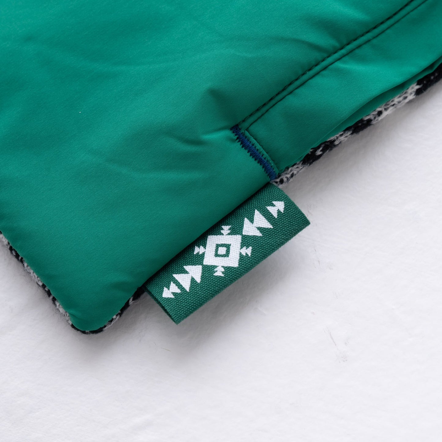 リバーシブル中綿ストール GREEN