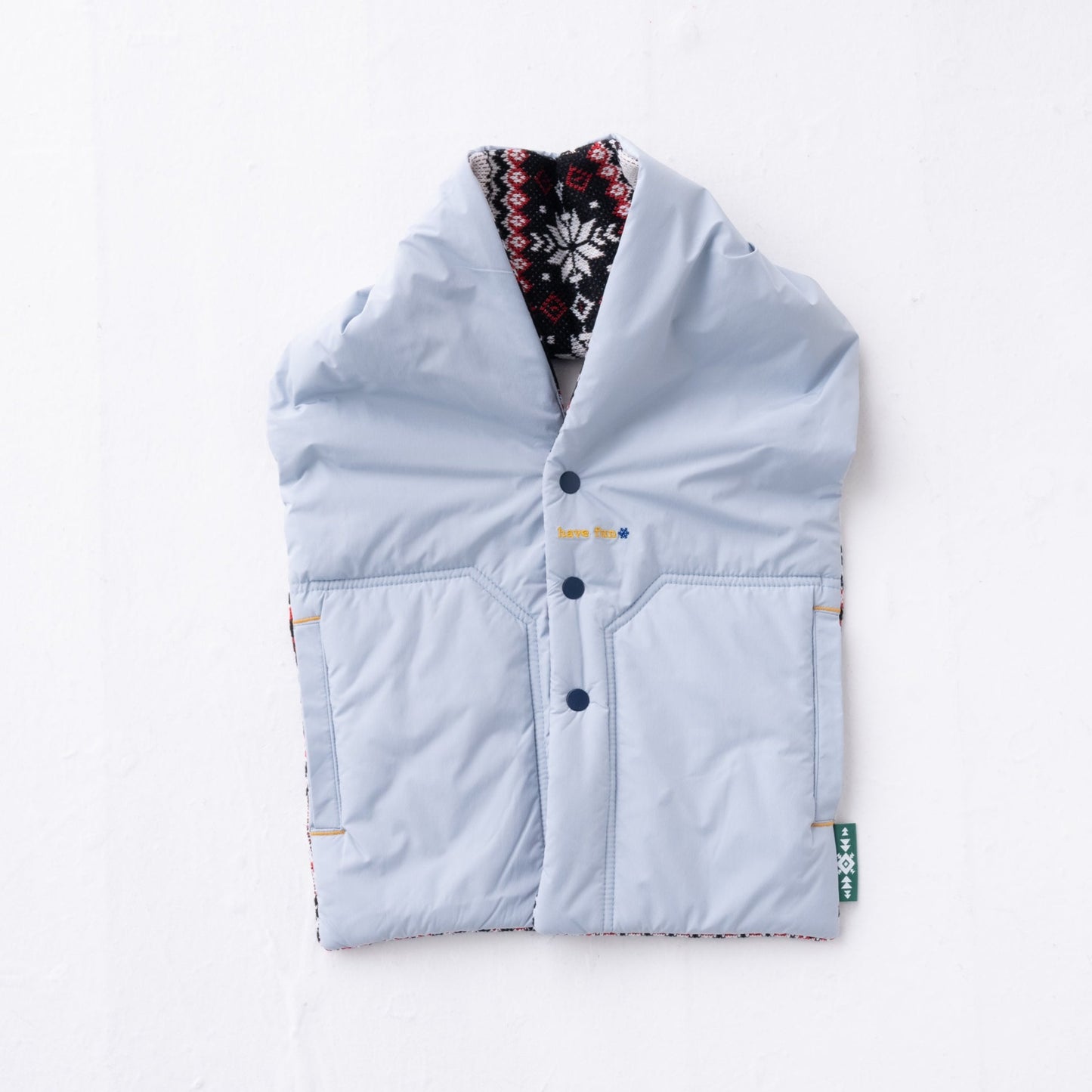 リバーシブル中綿ストール GREY