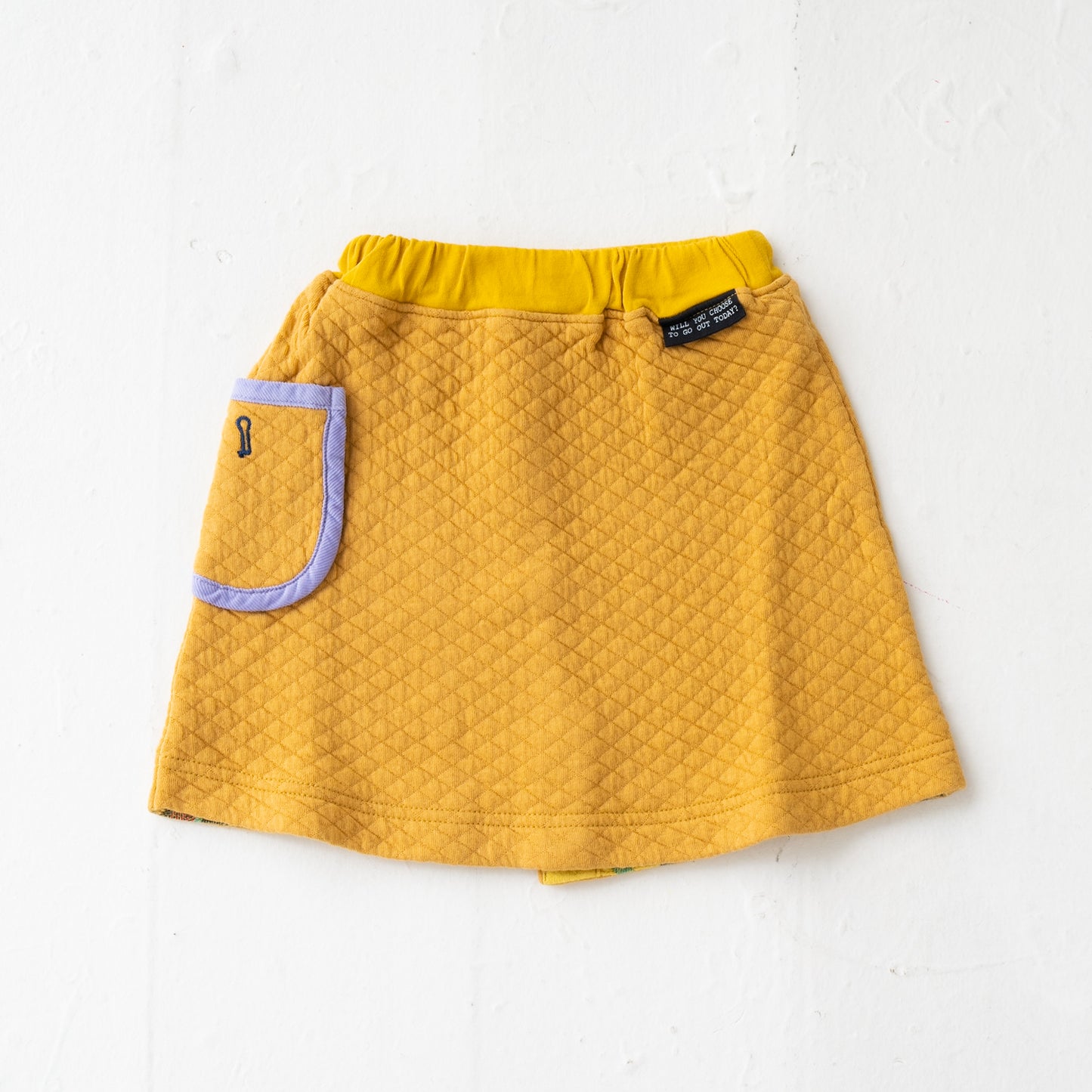 ニットキルトスカート YELLOW